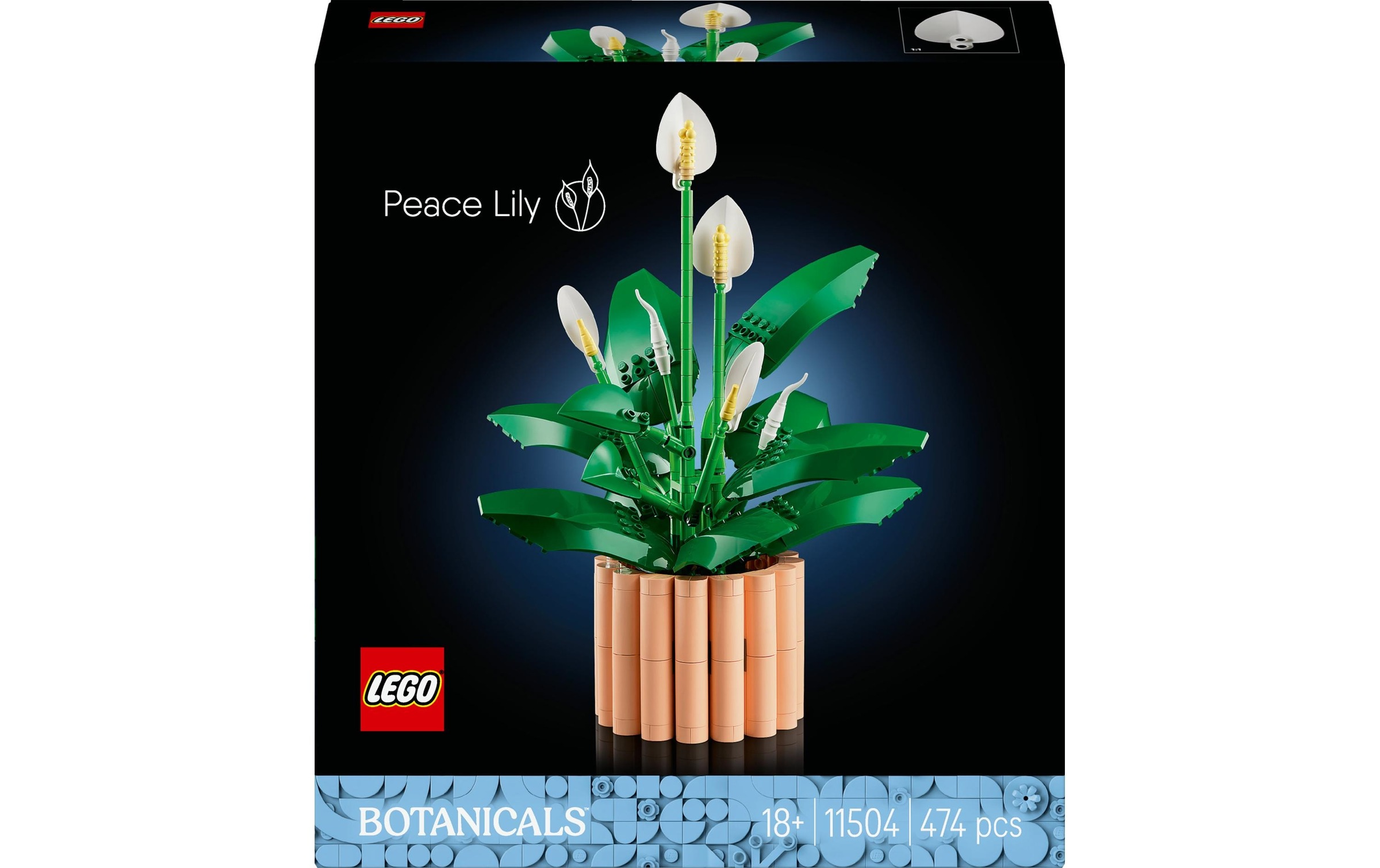 Image of LEGO Konstruktionsspielsteine "Botanicals Friedenslilie 11504"