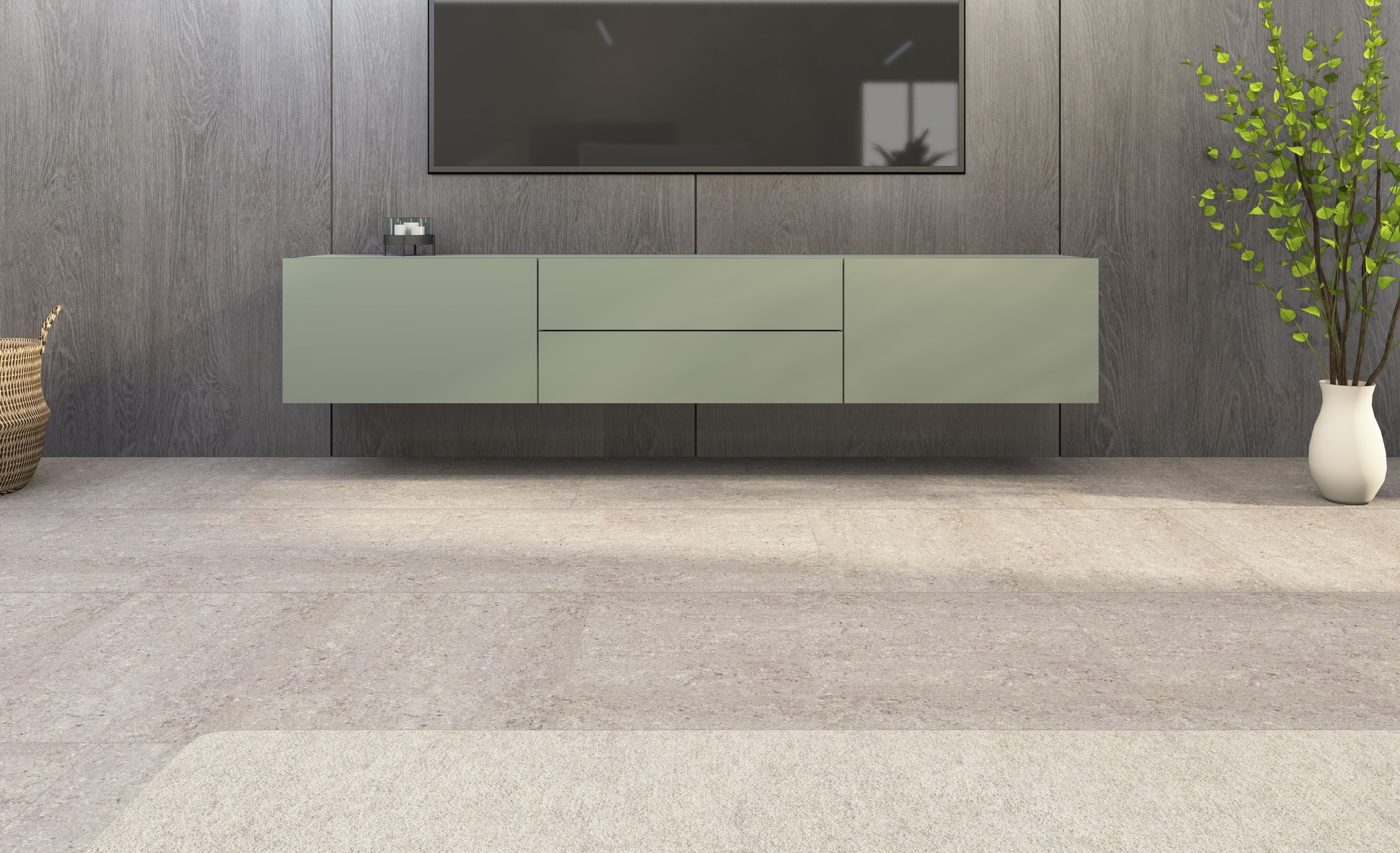borchardt Möbel Lowboard "Sophia, TV-Schrank Breite 200 cm" Breite 200 cm mit 2 Klappen und 2 Schubkästen, stehend und hängend