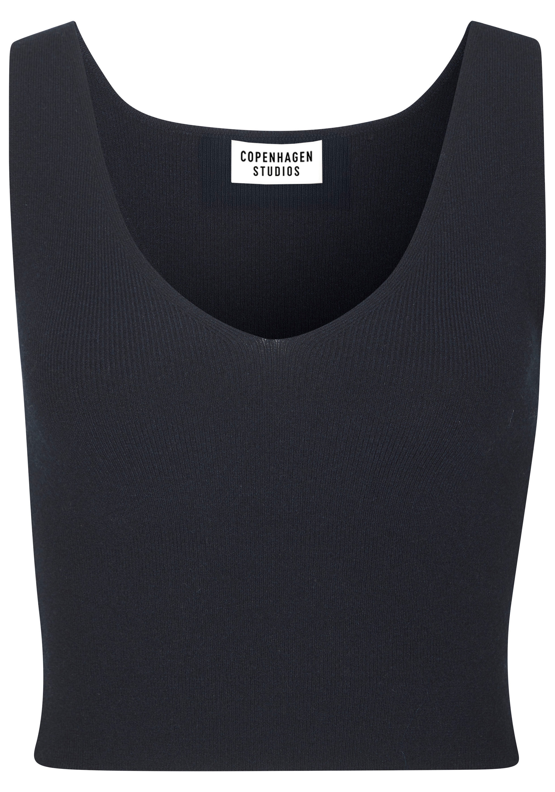 Copenhagen Studios Stricktop, aus hochwertigem Rippstrick, Loungewear