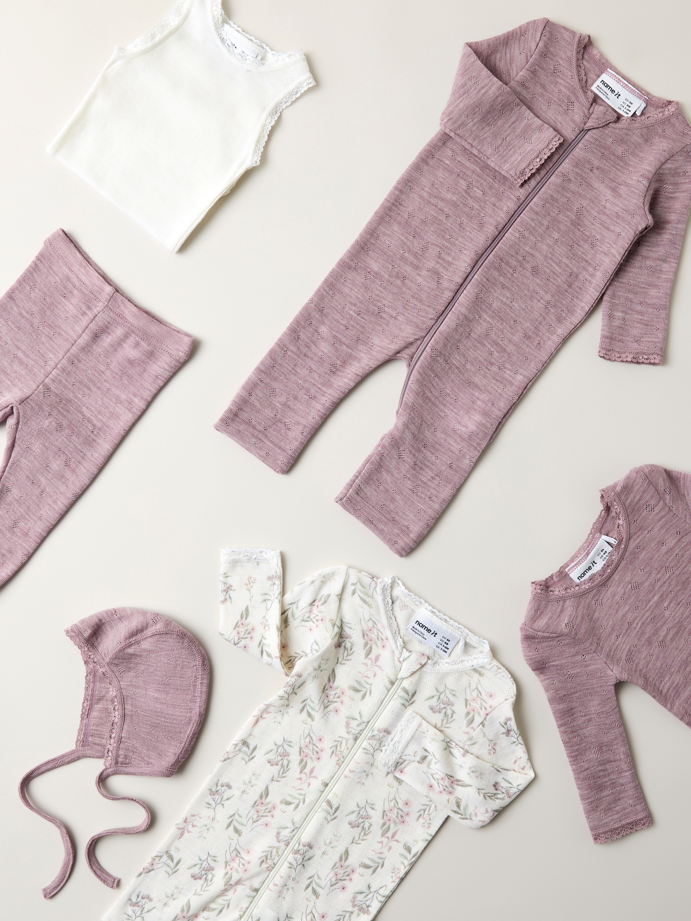 Name It Pyjama »NBFWANG WOOL NEEDLE NIGHTSUIT NOOS« en pure laine mérinos