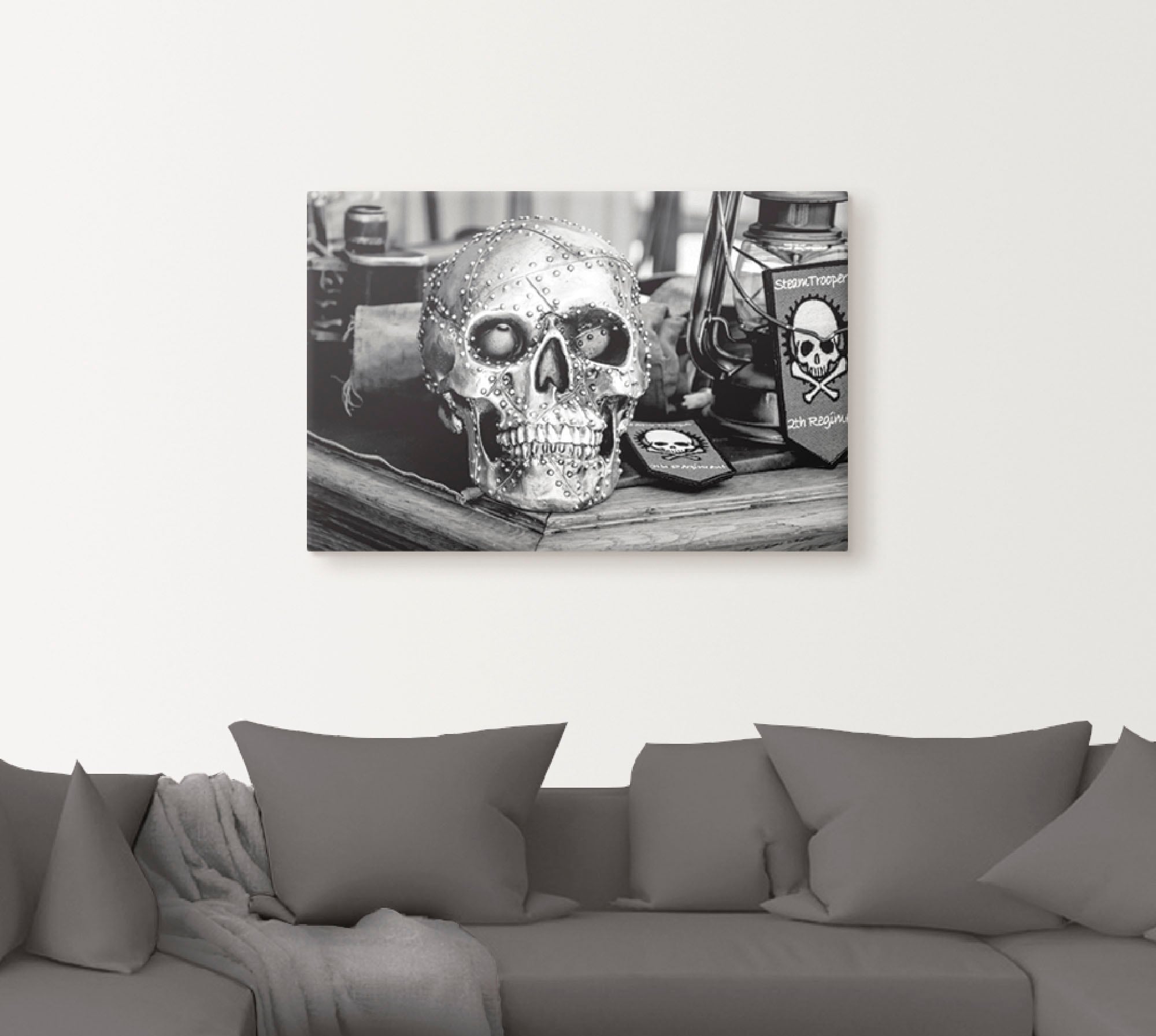 Artland Wandbild »Totenkopf«, klassische Fantasie, (1 St.), als Leinwandbild, Poster, Wandaufkleber in verschied. Grössen