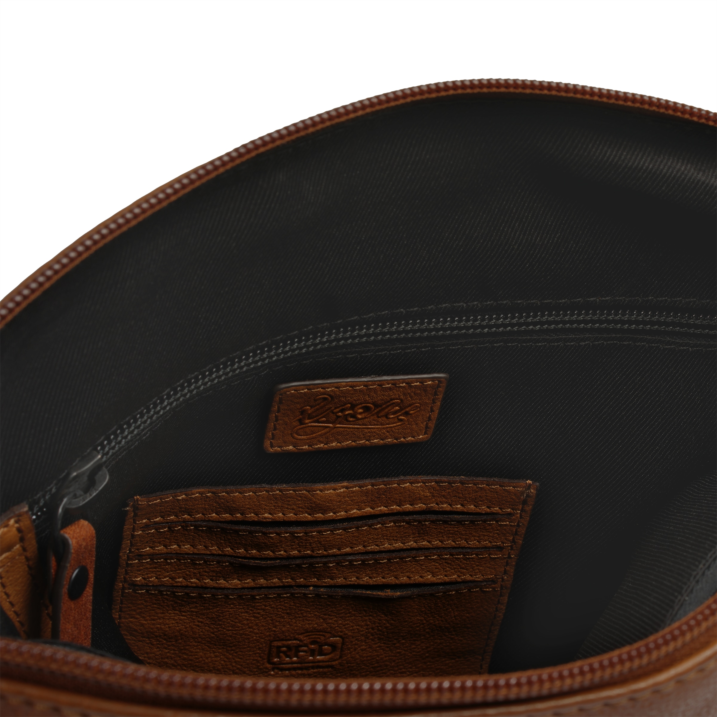 X-Zone Umhängetasche »RFID« echt Leder