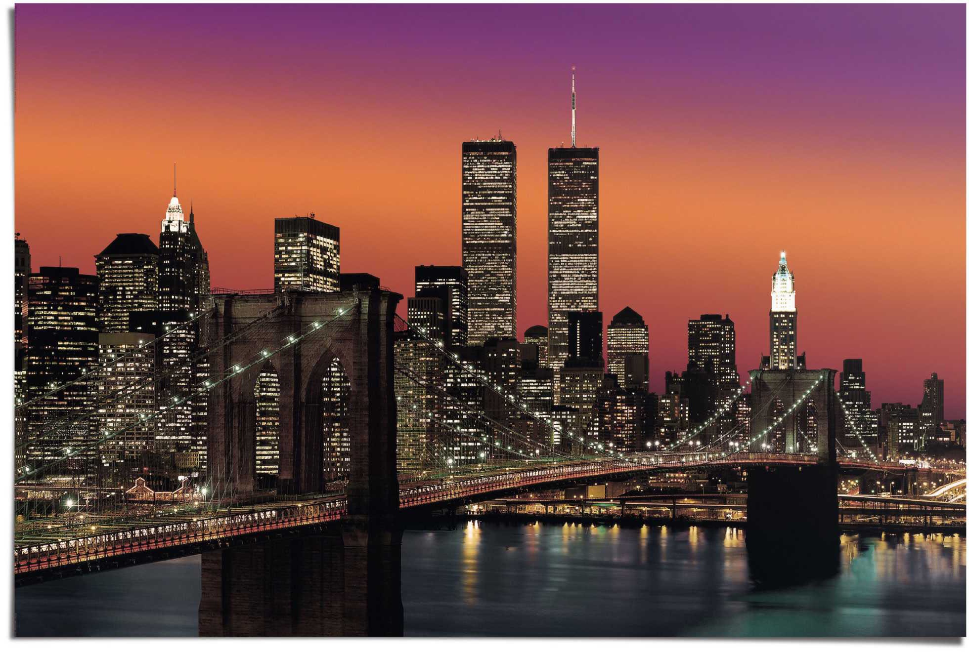 Image of Reinders Poster "New York Brooklyn Brücke" 1 Stk. tlg.