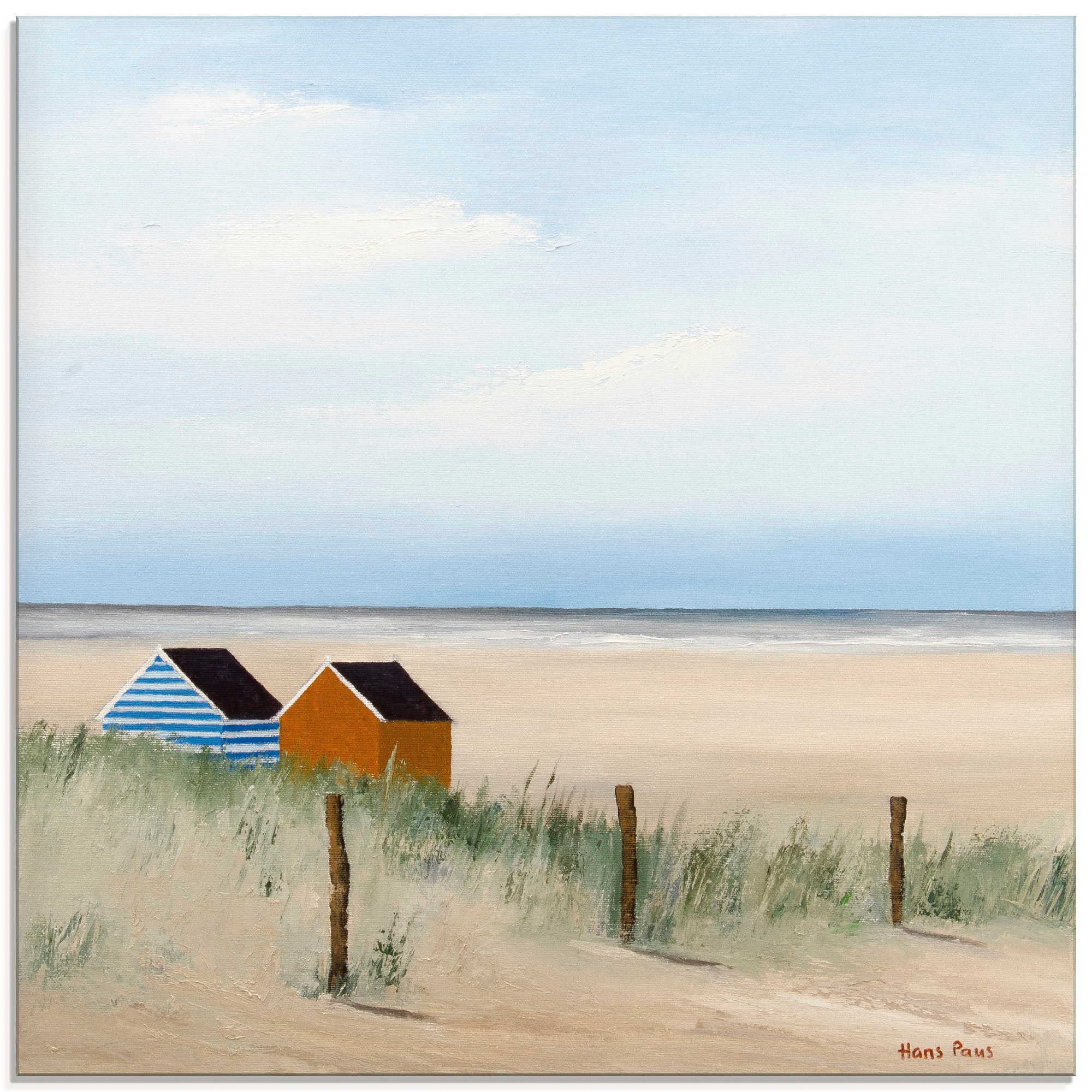 Image of Artland Glasbild "Sonniger Morgen V" Strand 1 Stk. tlg. in verschiedenen Grössen