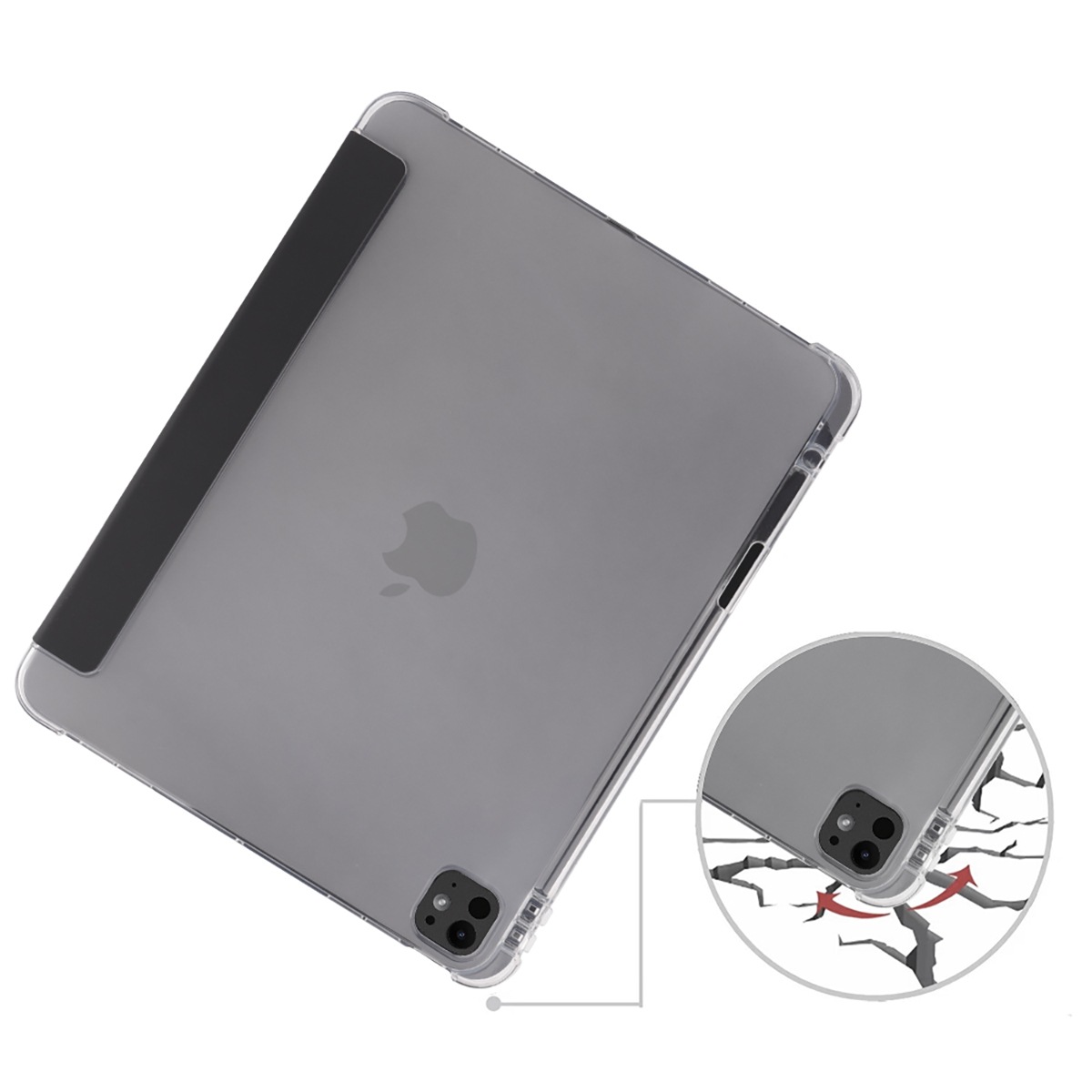 PEDEA Tablet-Hülle »Folio Trifold Case für Apple iPad Pro 13 (M4 24)«, Backcover, Schutzhülle, Tabletschutzhülle, Case, Schutzcase, stossfest