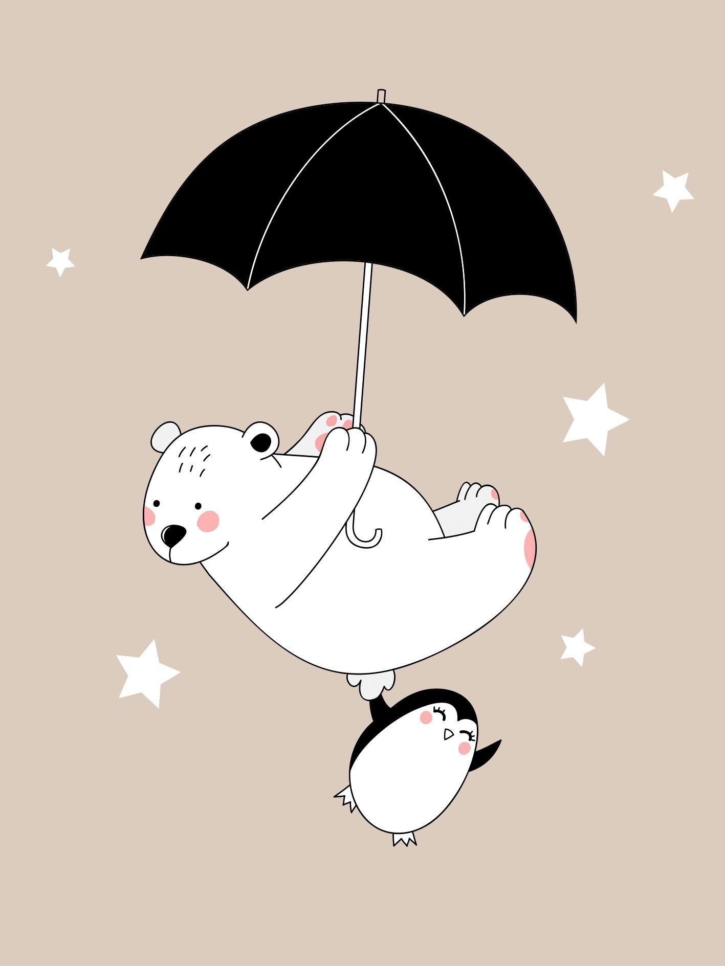 Image of Lüttenhütt Leinwandbild »Eisbär & Pinguin« bei Ackermann Versand Schweiz