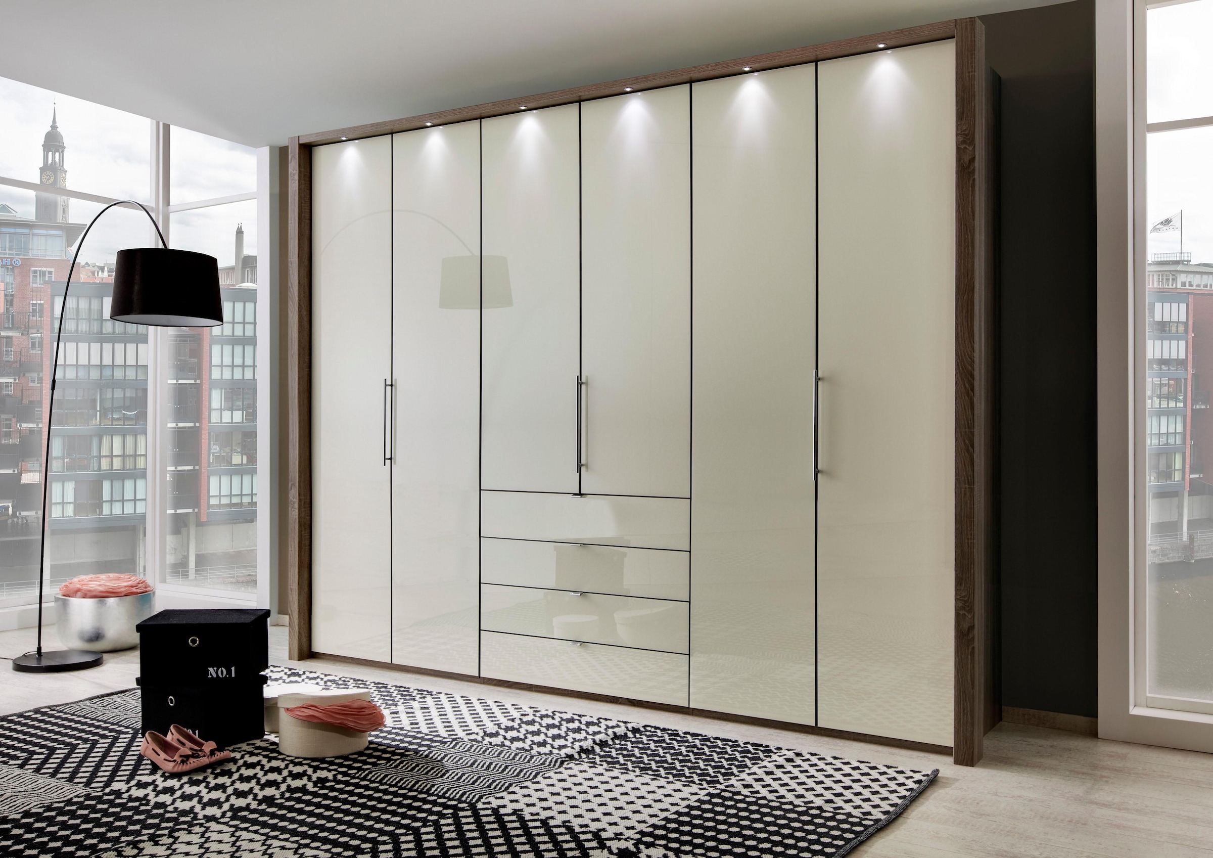 WIEMANN Kleiderschrank »Loft« Glasfront