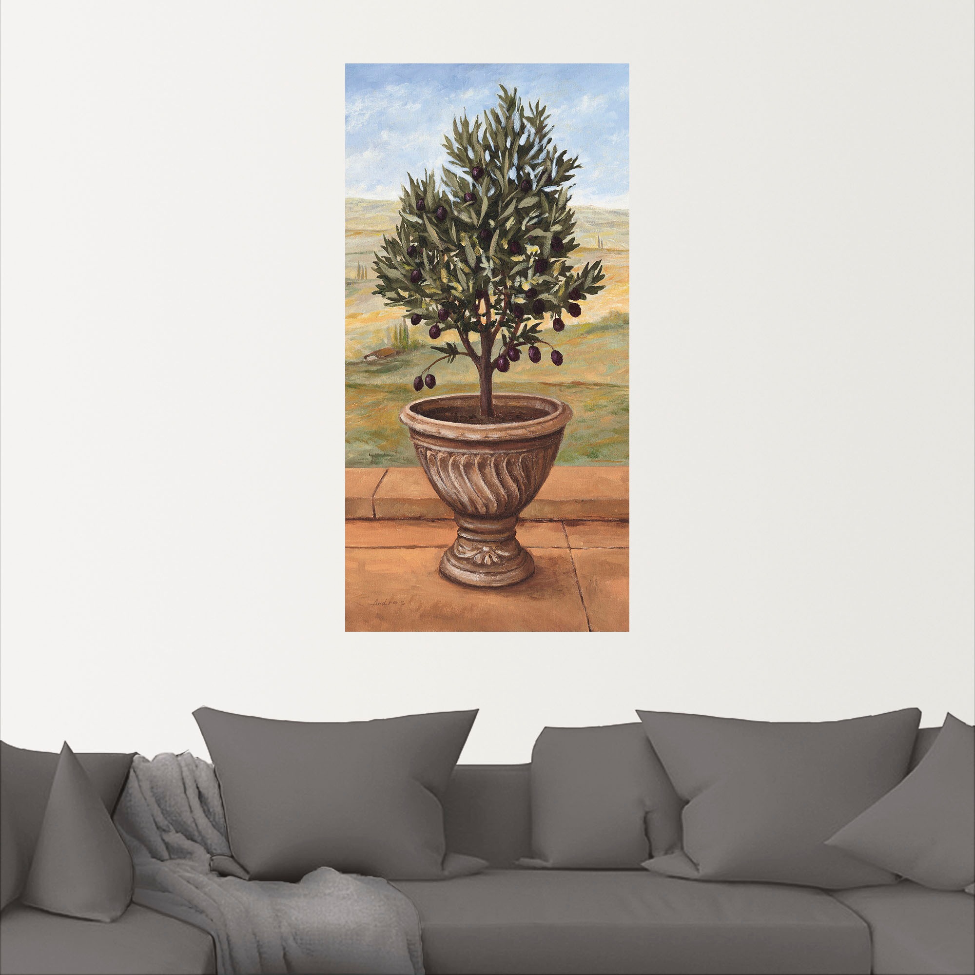 Artland Wandbild »Olivenbaum«, Pflanzen, (1 St.), als Alubild, Outdoorbild, Leinwandbild, Wandaufkleber, versch. Grössen