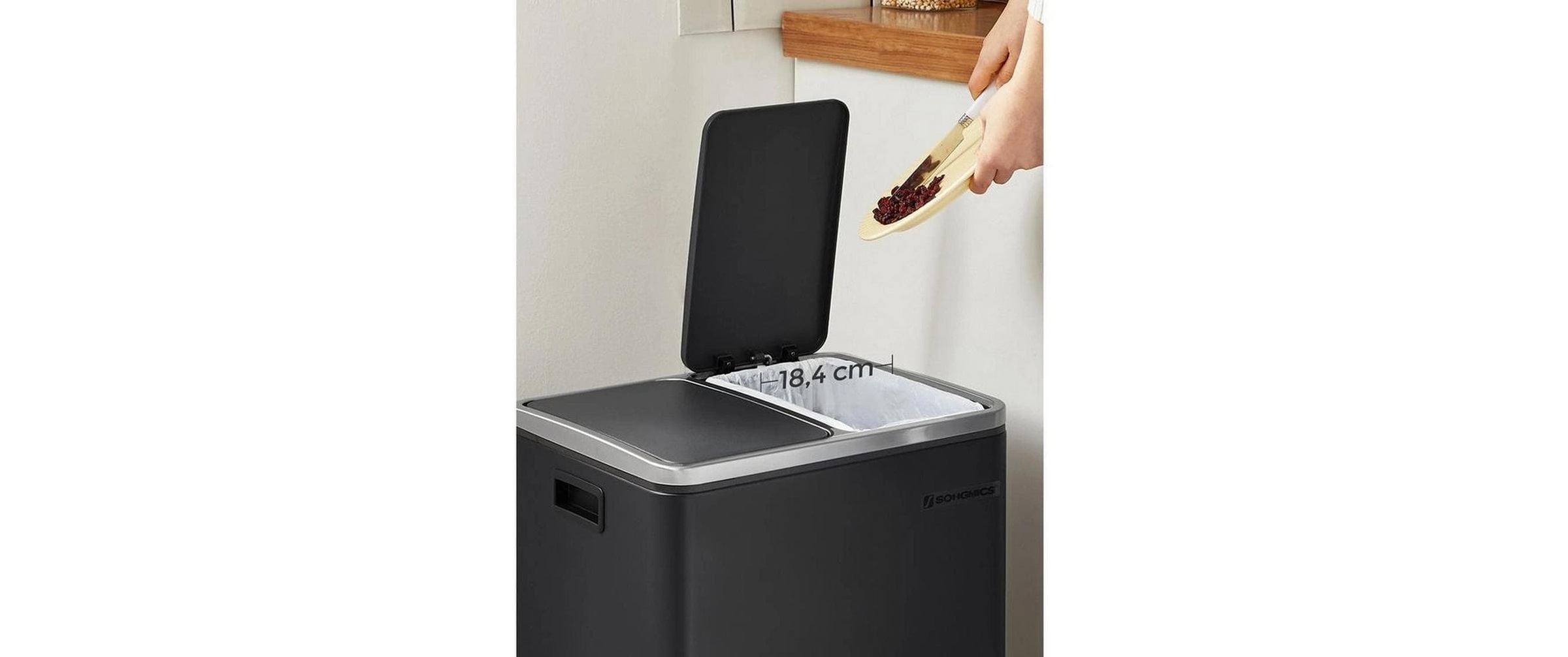 SONGMICS Mülleimer »30 l« 2 Behälter