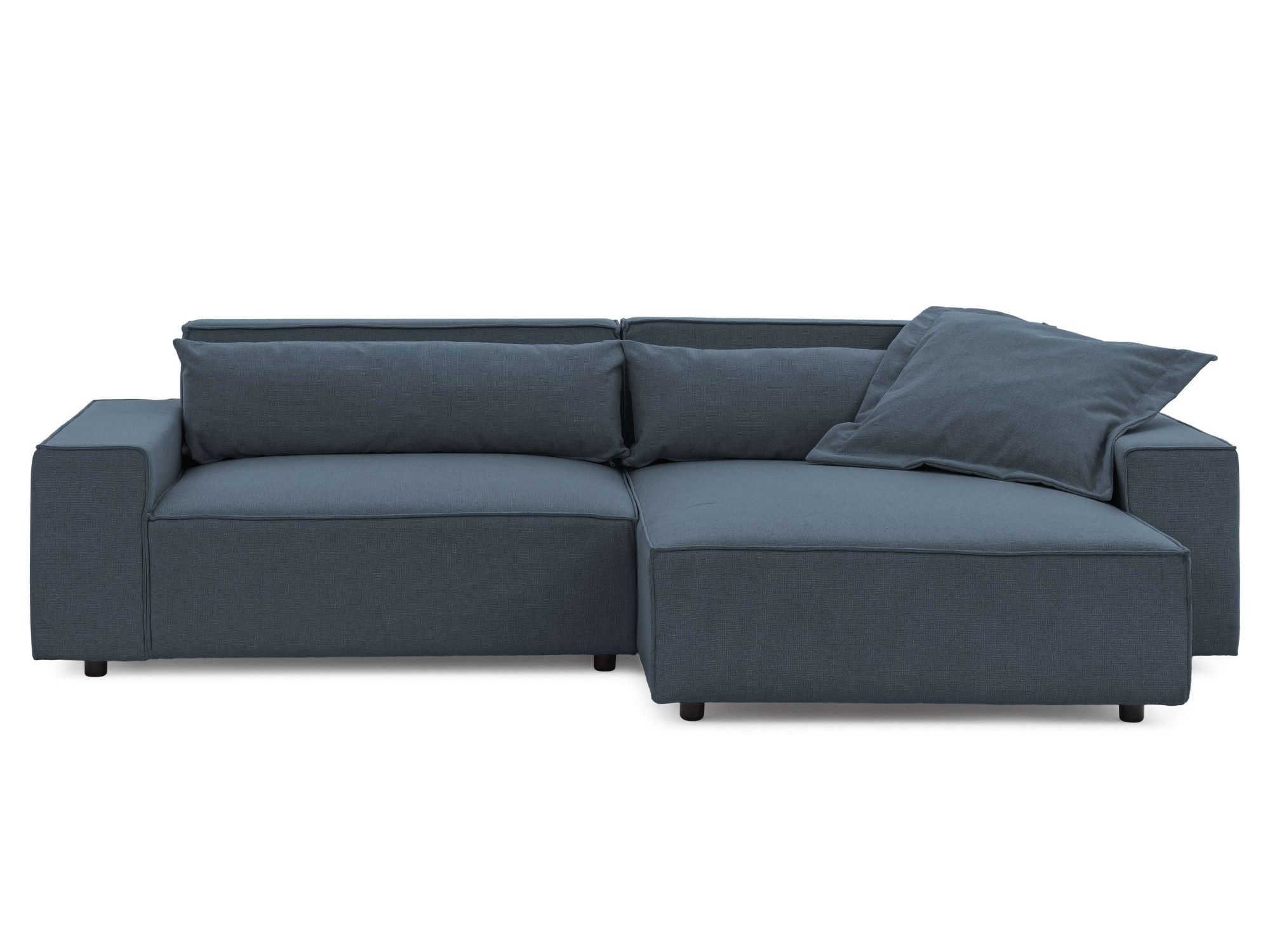 GOODproduct Ecksofa »KINLEE Design-Sofa mit Recamiere rechts/links, Masse B/T/H 251/144/70cm« L-Form mit Wellenunterfederung, ohne Bettfunktion, modern und beguem