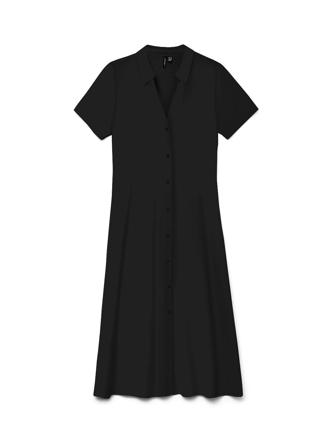 Image of Vero Moda Blusenkleid "VMJOSIE S/S CALF SHIRT DRESS WVN GA" Viskosemischung, regular fit