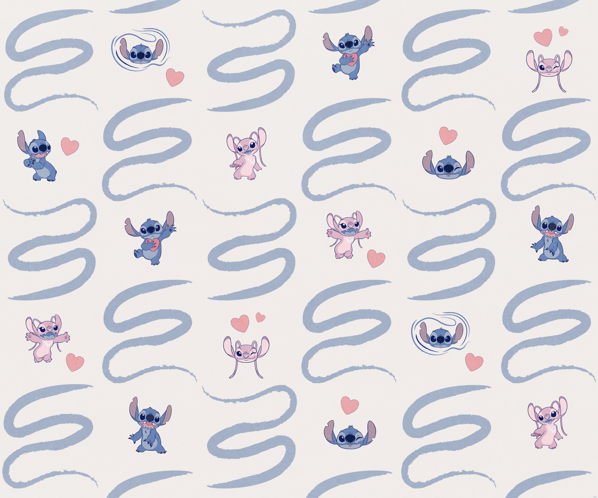 Komar Fototapete »Digitaldruck Vlies - Lilo und Stitch Be Kind - Grösse 300 x 250 cm«, bedruckt, Kinderzimmer