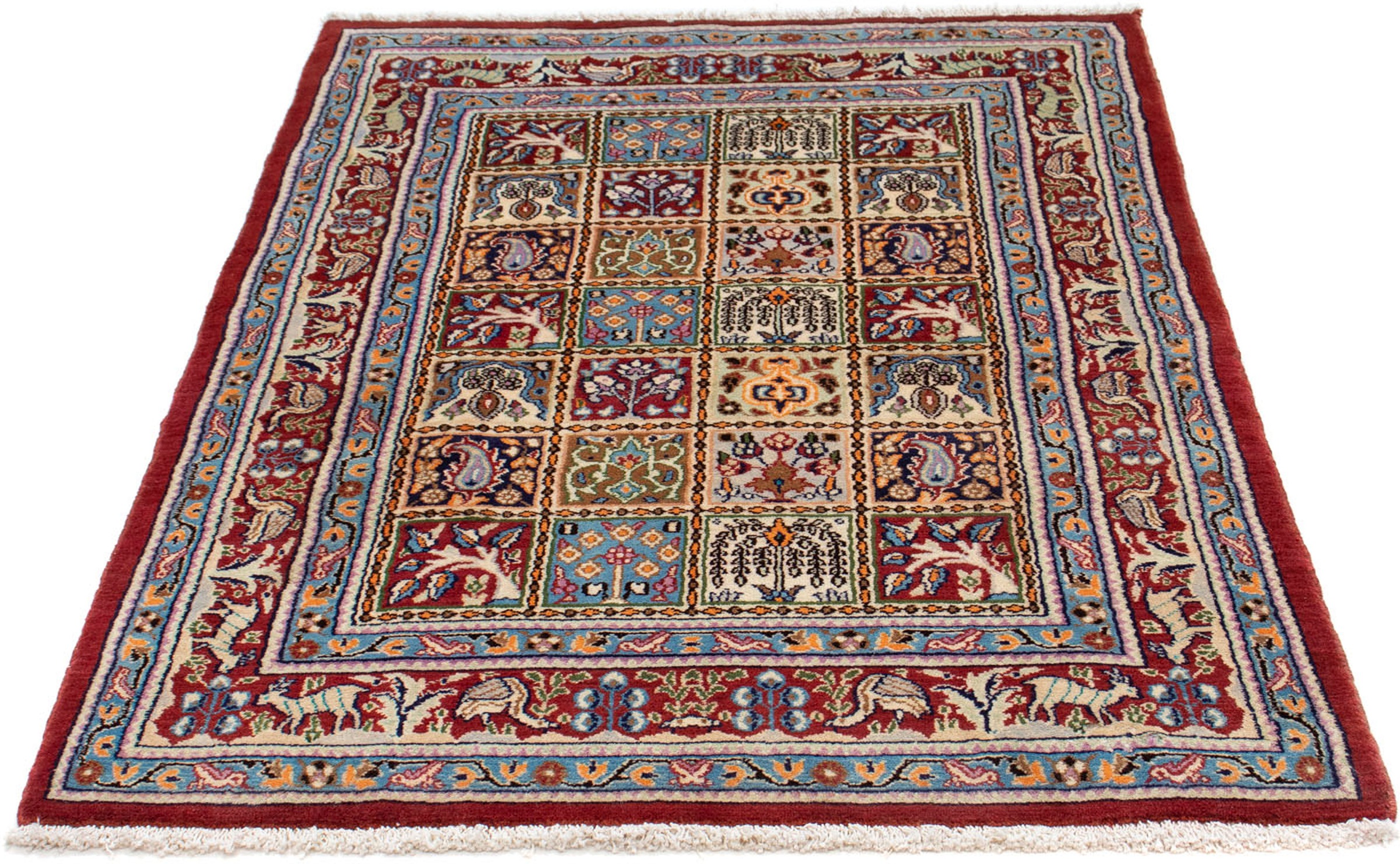 Image of morgenland Orientteppich »Perser - Classic - 141 x 97 cm - mehrfarbig«, rechteckig, 10 mm Höhe, Wohnzimmer, Handgeknüpft, Einzelstück mit Zertifikat bei Ackermann Versand Schweiz