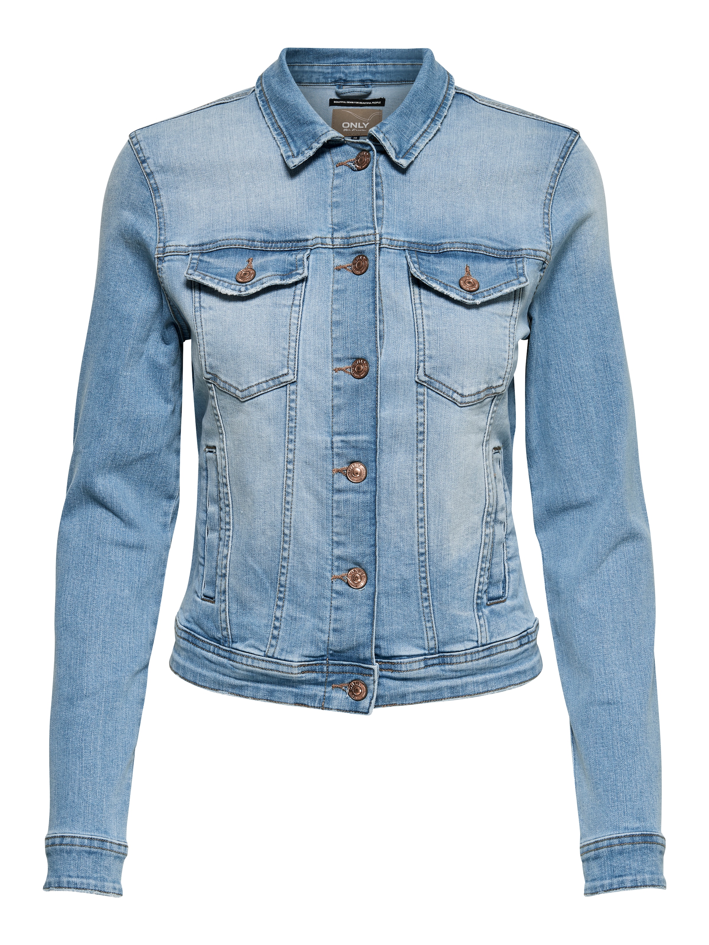 ONLY Jeansjacke »ONLTIA DNM JACKET LB BEX179 NOOS« in modischer Waschung