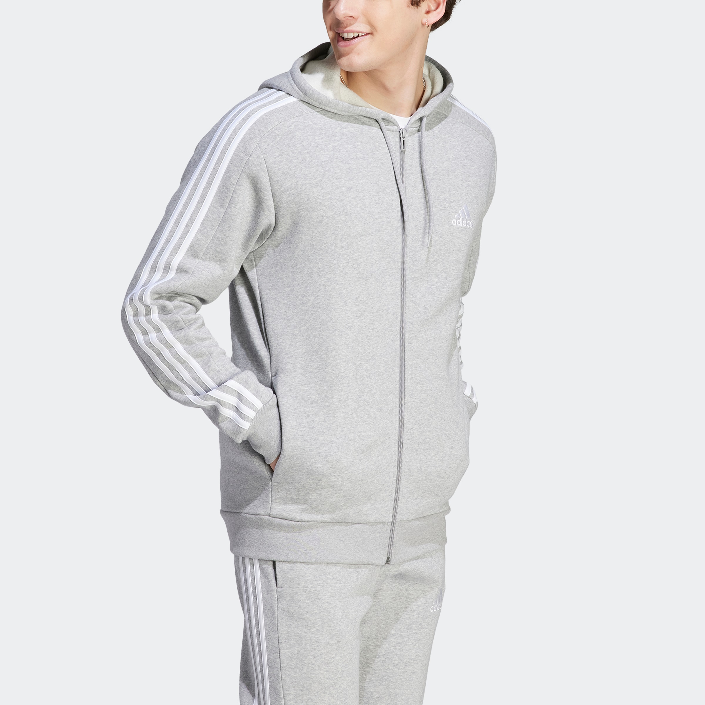 adidas Sportswear Kapuzensweatjacke »ESSENTIALS 3STREIFEN KAPUZENJACKE«