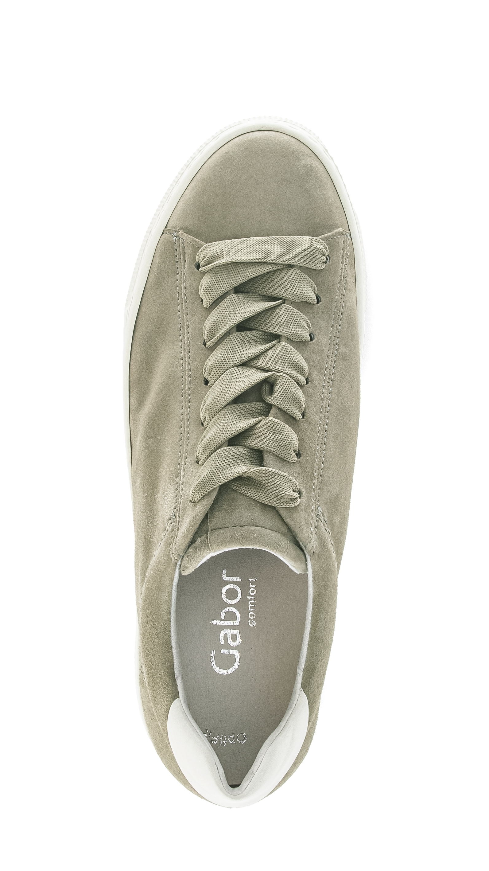 Gabor Plateausneaker  , Freizeitschuh, Halbschuh, Schnürschuh, Kontrastbesatz an der Ferse