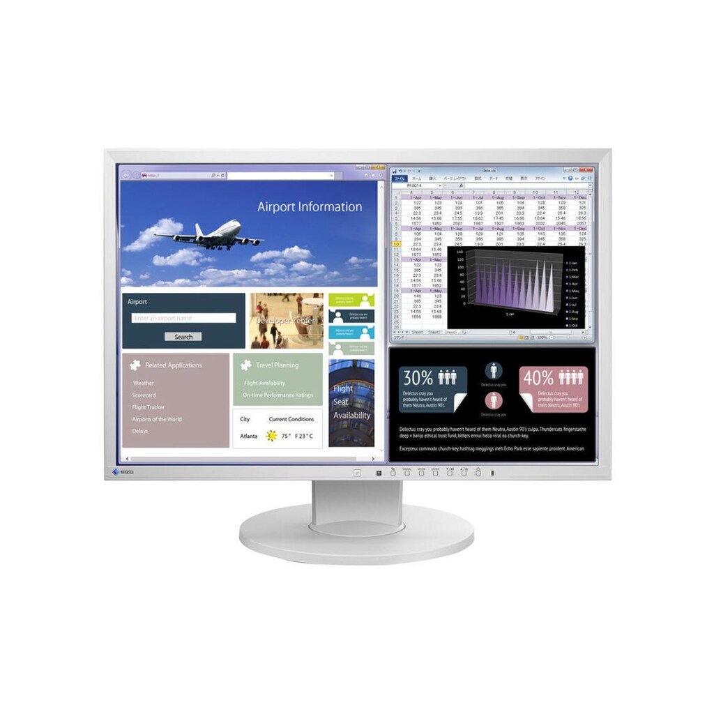 Eizo LCD-Monitor »EV2216W-Swiss Edition«, 55,9 cm/22 Zoll, 1680 x 1050 px