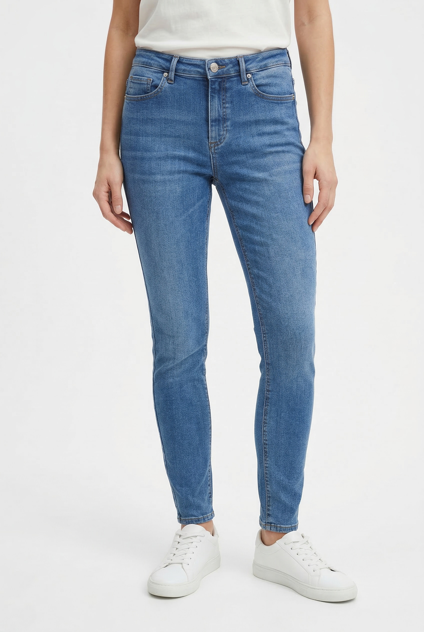 Image of Vero Moda Skinny-fit-Jeans "VMPOLLY MR SKINNY JEANS RA3049 NOOS" Baumwollmischung, skinny fit