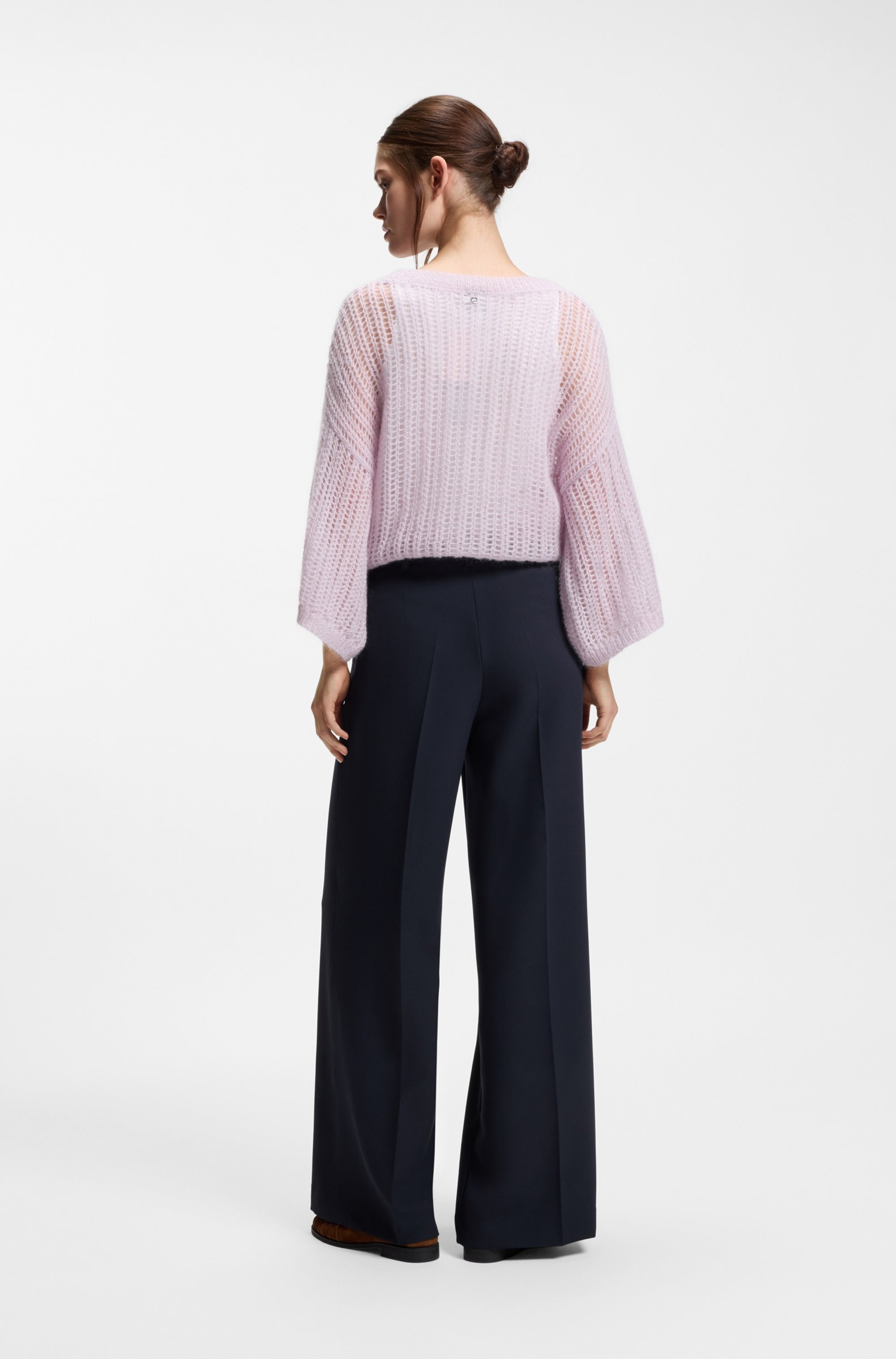 BOSS ORANGE Pantalon de costume »Tiwi Premium Damenmode«  pantalon large avec pli marqué