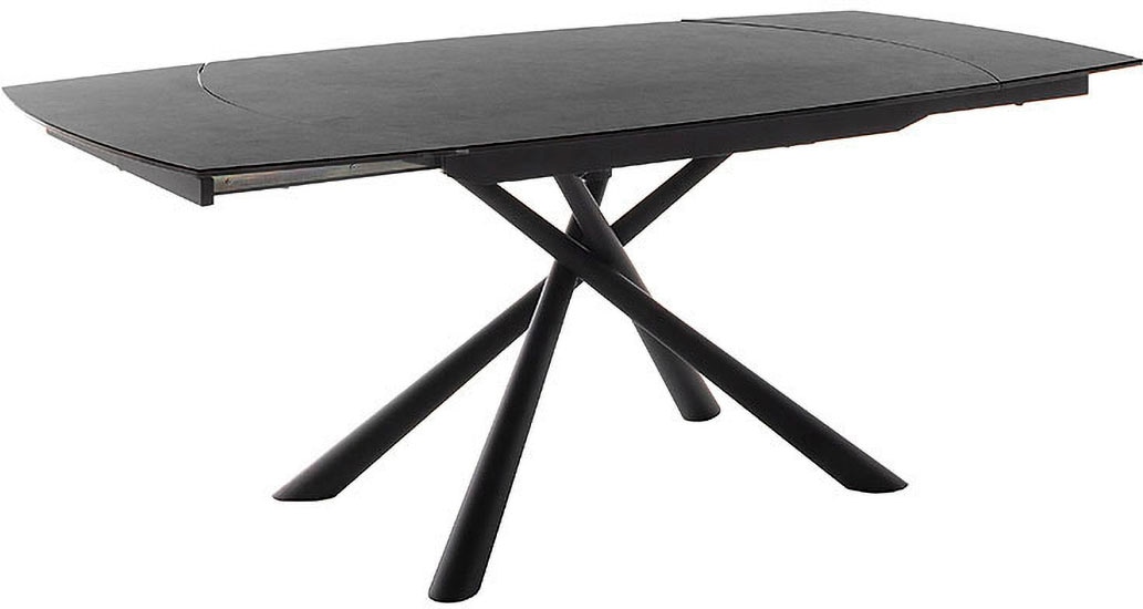 MCA furniture Esstisch »NICOSIA Vierfusstisch 130-190 cm«, (Einzelstück), Keramik, Metall, Rotationsauszug, ausziehbar, Tischplatte 11 mm