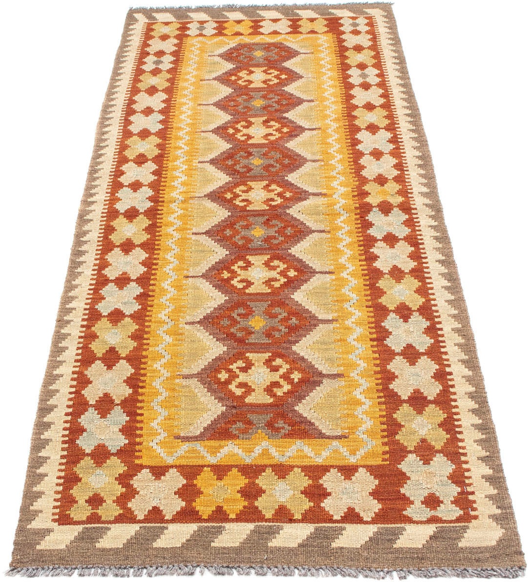 Image of morgenland Läufer »Kelim Medaillon Ruggine 195 x 65 cm«, rechteckig, 0,4 mm Höhe, OrientOptik bei Ackermann Versand Schweiz