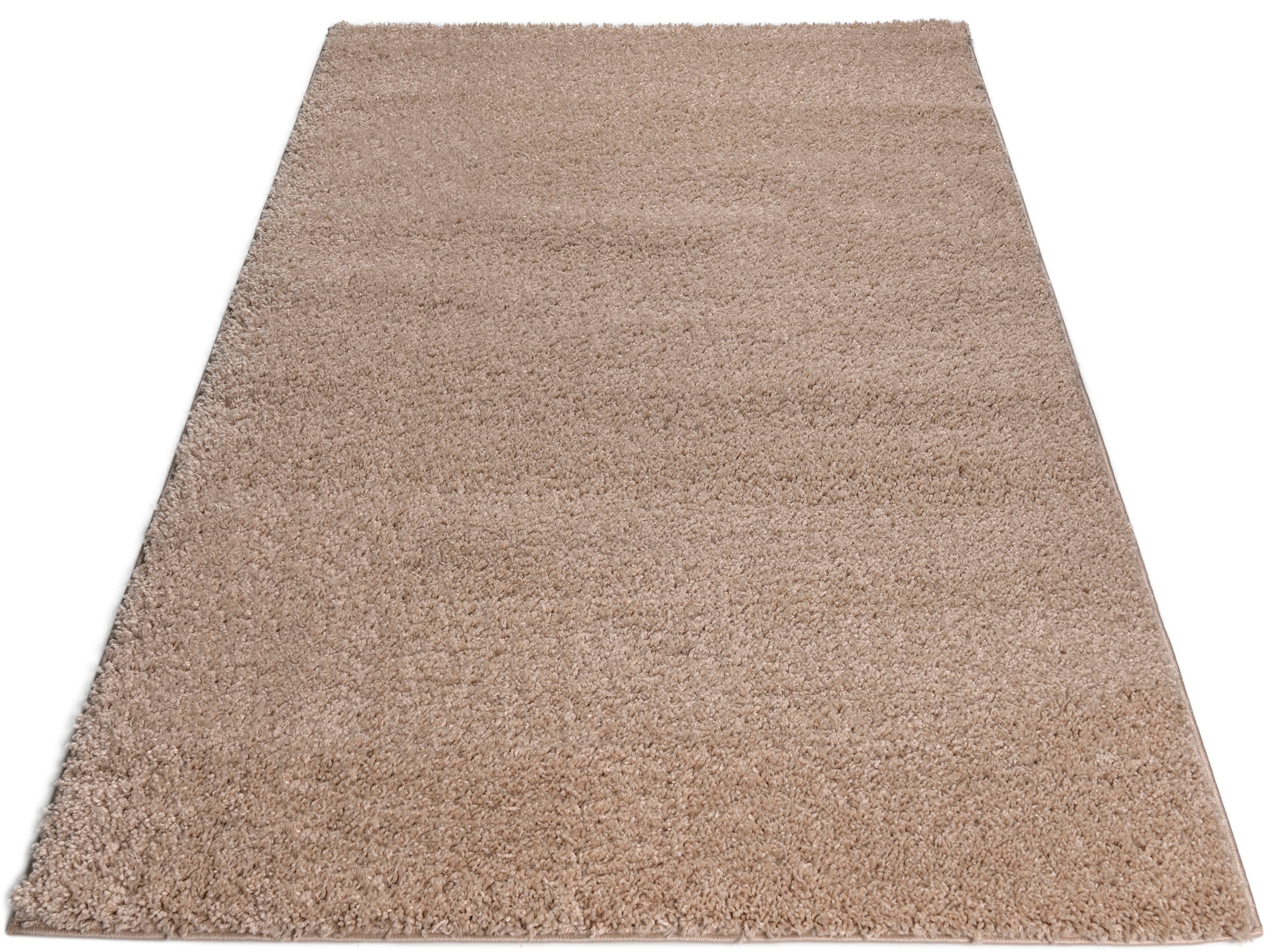 Bruno Banani Hochflor-Teppich »Shaggy Soft«, rechteckig, 30 mm Höhe, gewebt, Uni Farben, besonders weich und kuschelig