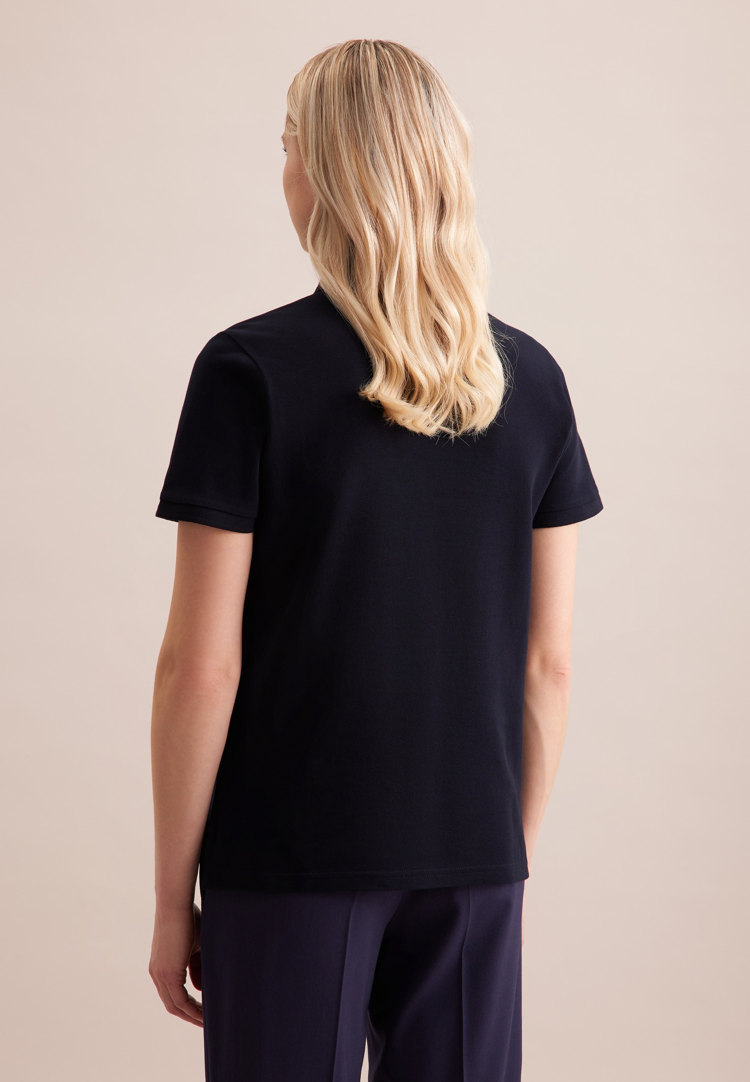 seidensticker Poloshirt »Schwarze Rose«, 1/2 Kragen Uni