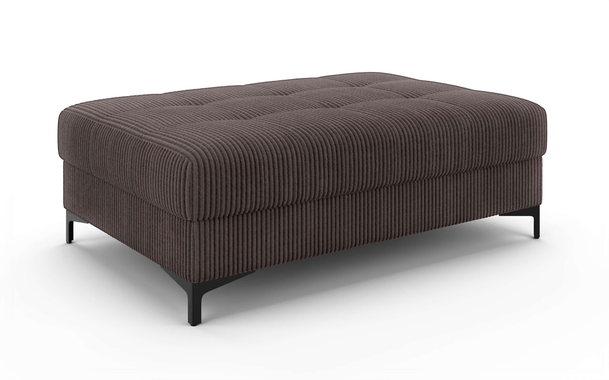 GOODproduct Tabouret rembourré »LEEVKE Sitzhocker passend zum Sofa, Breite 115 cm« avec mousse très élastique et suspension ondulée