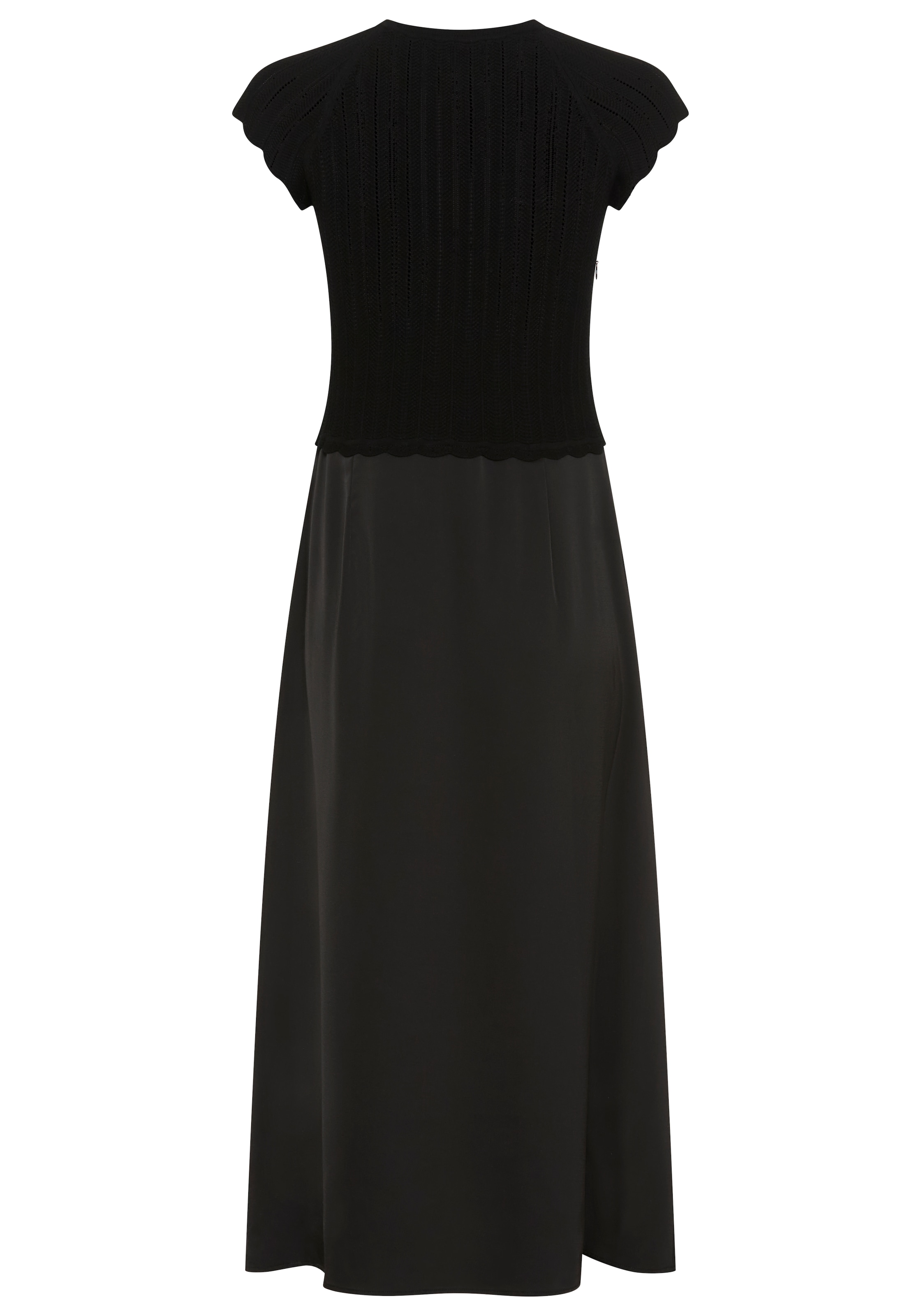 BOSS ORANGE Midikleid »Ficella Premium Damenmode« aus Strick mit Rockteil aus Satin