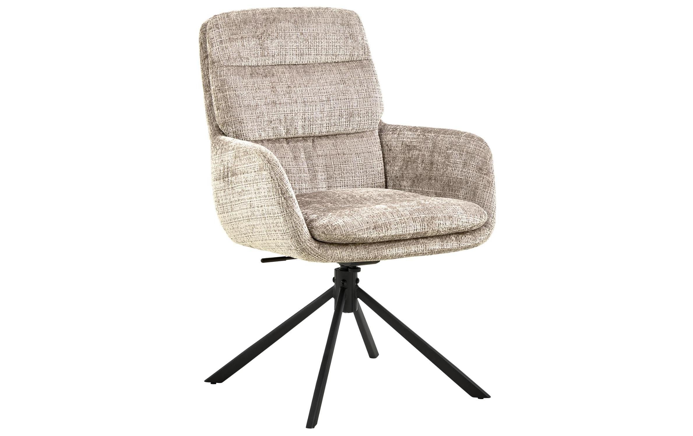 Image of AC Design Esszimmerstuhl "Edgar, Polsterstuhl, Stuhl" (Set) 2 Stk.Stuhl, Stoff, L-Form, Armlehnen, Dreh- & Kippfunktion, FSC™