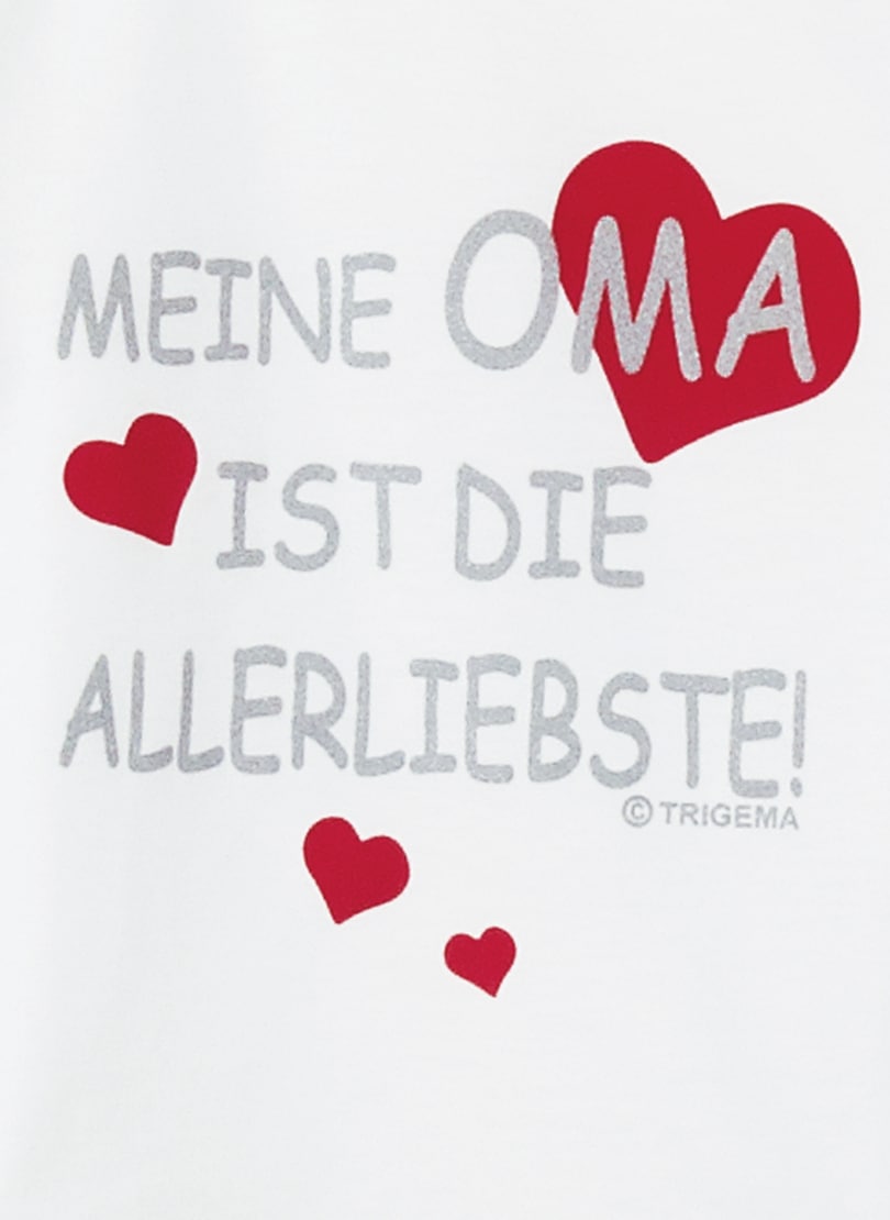 Trigema T-Shirt »TRIGEMA T-Shirt Omas Liebling«