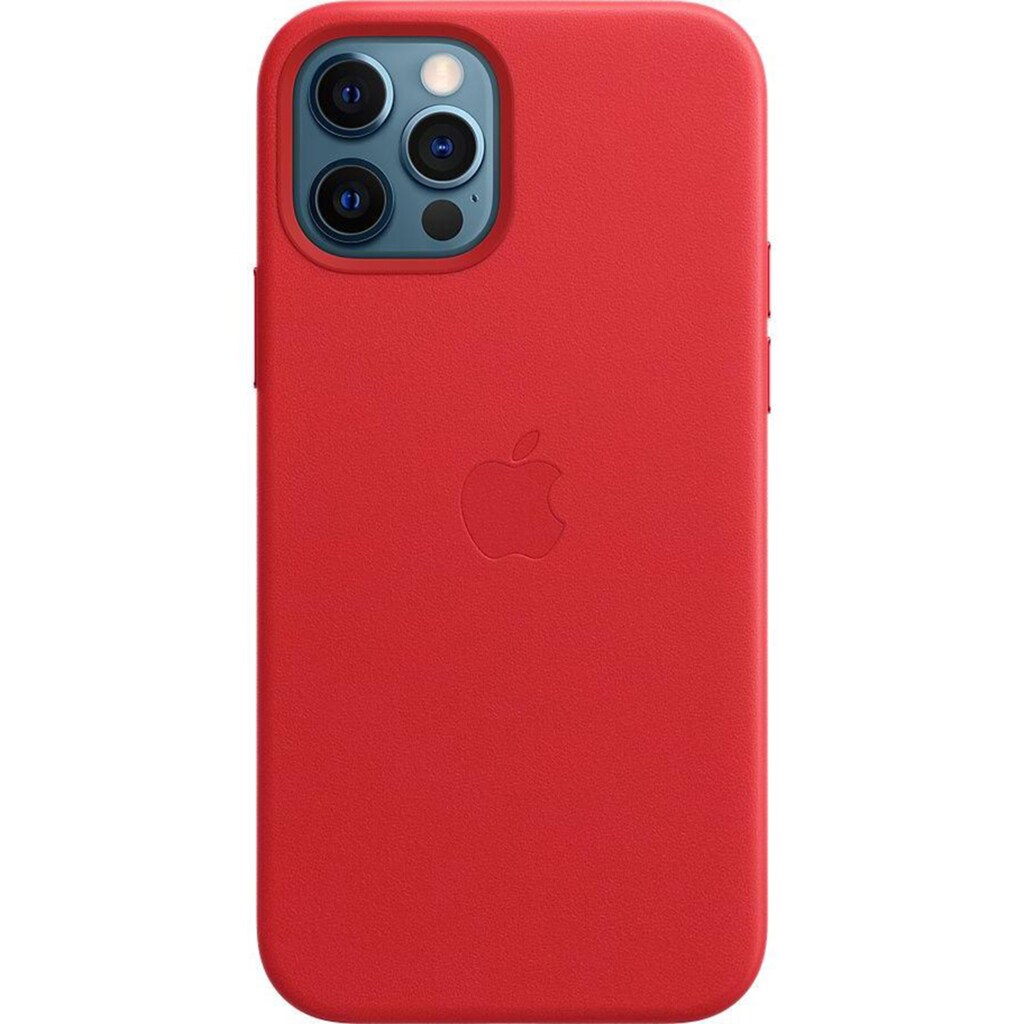 Apple Smartphone-Hülle »Apple iPhone 12/12 Pro Leder Case Mag RED«, iPhone 12-iPhone 12 Pro, 15,5 cm (6,1 Zoll)