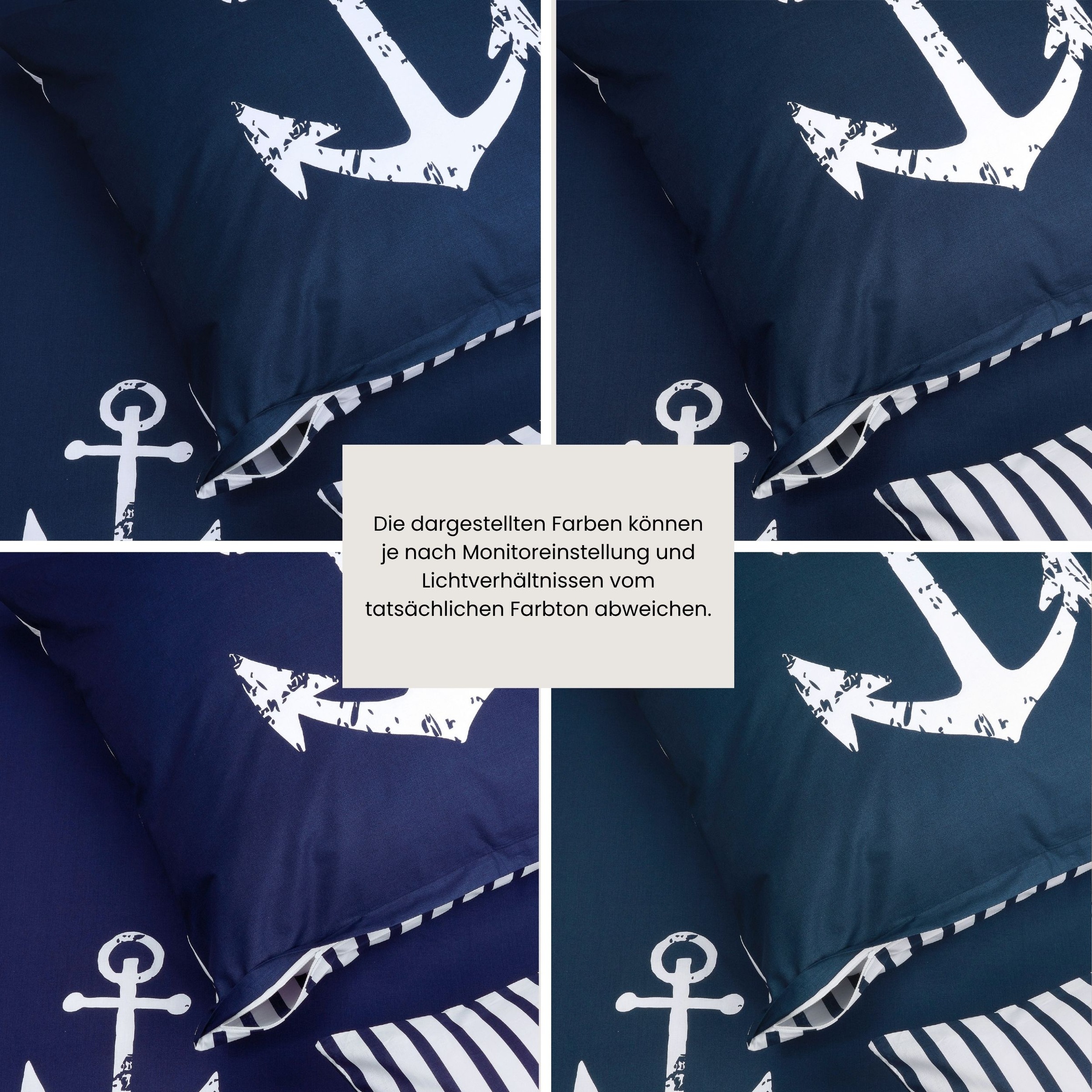 Schiesser Bettwäsche »Marina, maritime Momente in frischer Farbkombination« 2 Stk. OEKO-TEX® MADE IN GREEN