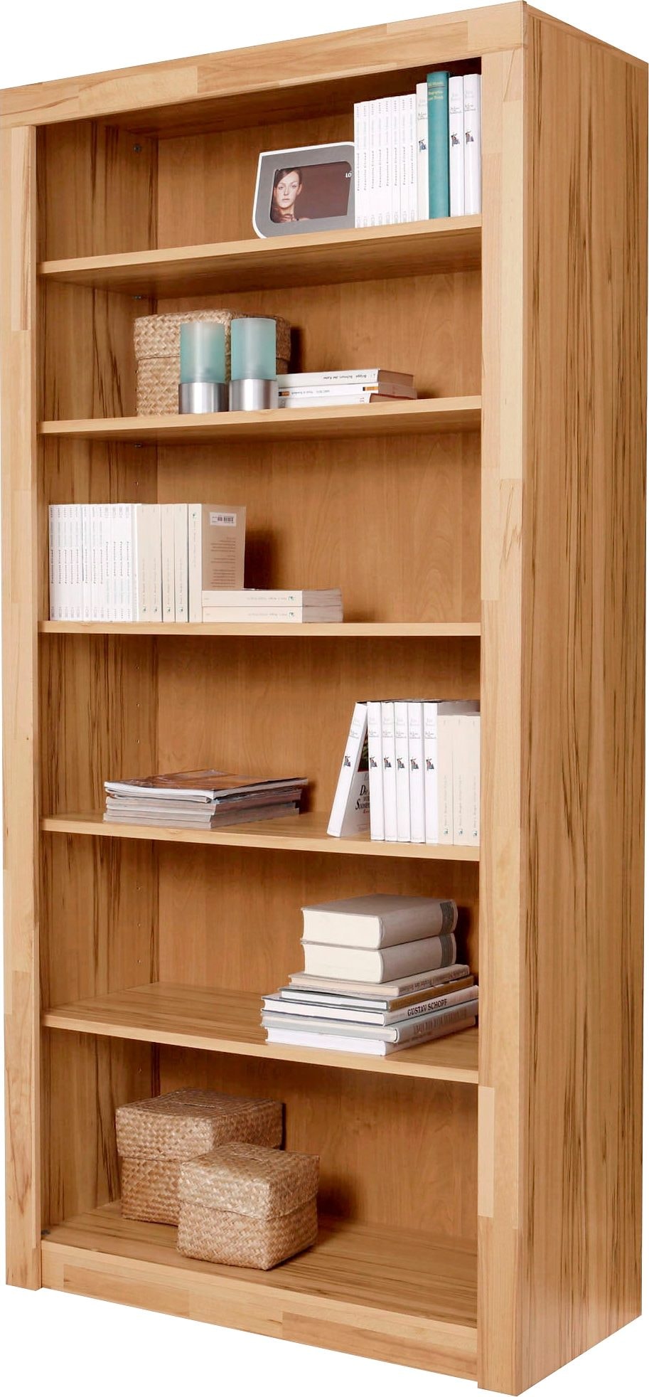 Image of VOGL Möbelfabrik Bücherregal "Toronto" in 2 Höhen, Breite 90 cm, teilmassiv, Made in Germany