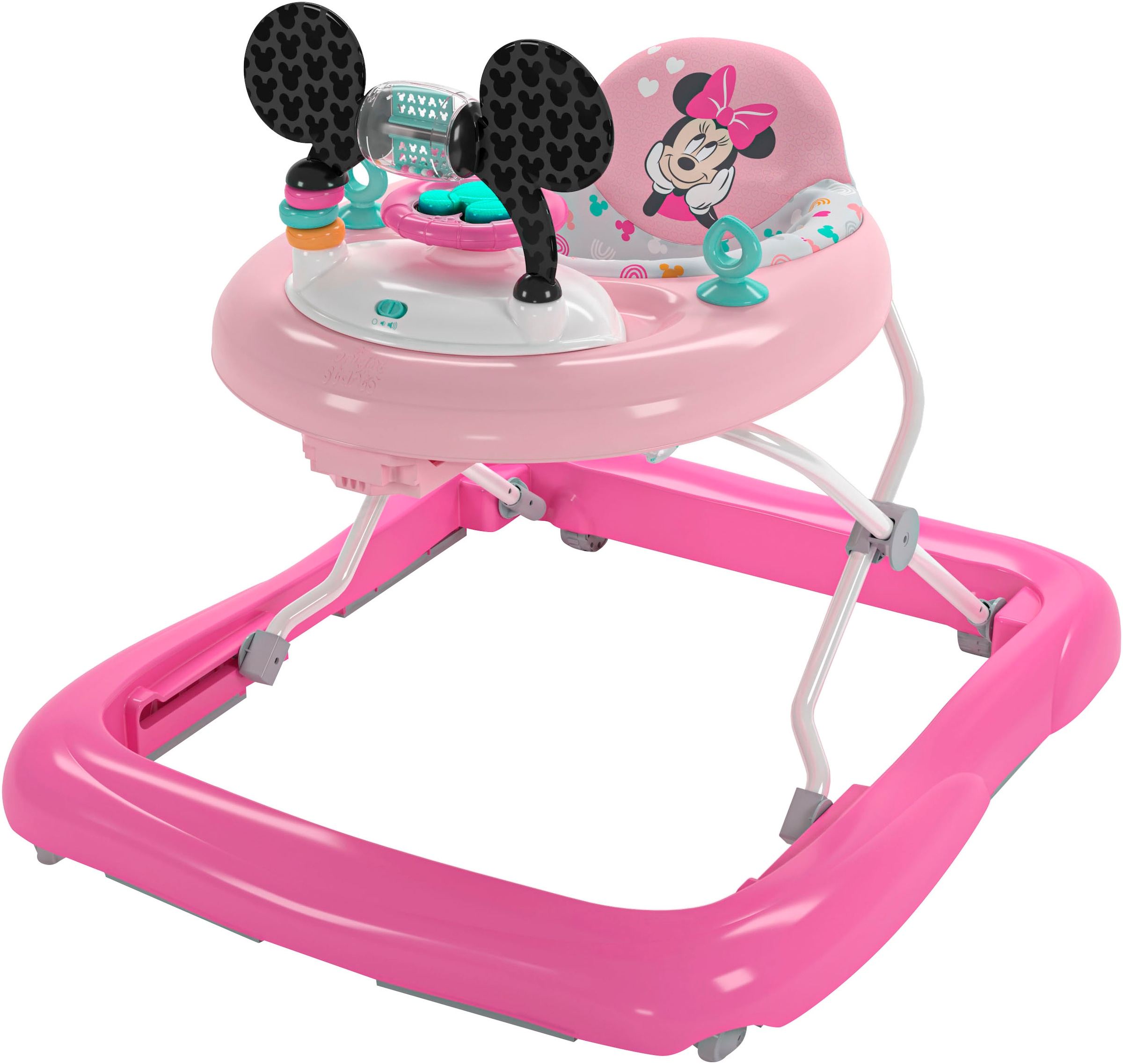 Bright Starts Trotteur »MINNIE MOUSE Tiny Trek™ Walker, Forever Besties™, 2-in-1 Walker« mit Licht und Sound