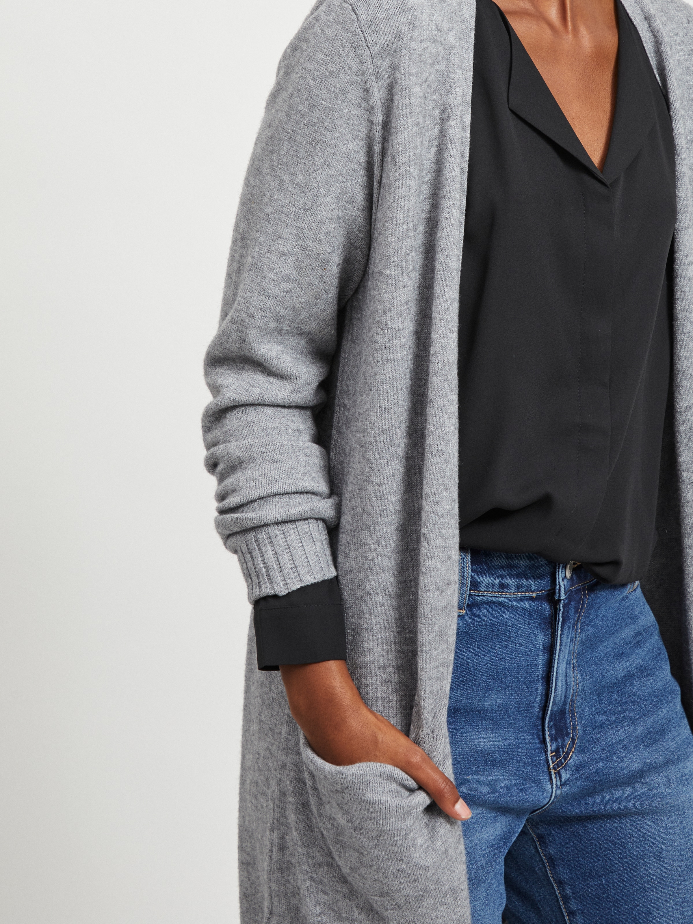 Vila Longstrickjacke »VIRIL LONG L/S KNIT CARDIGAN - NOOS«