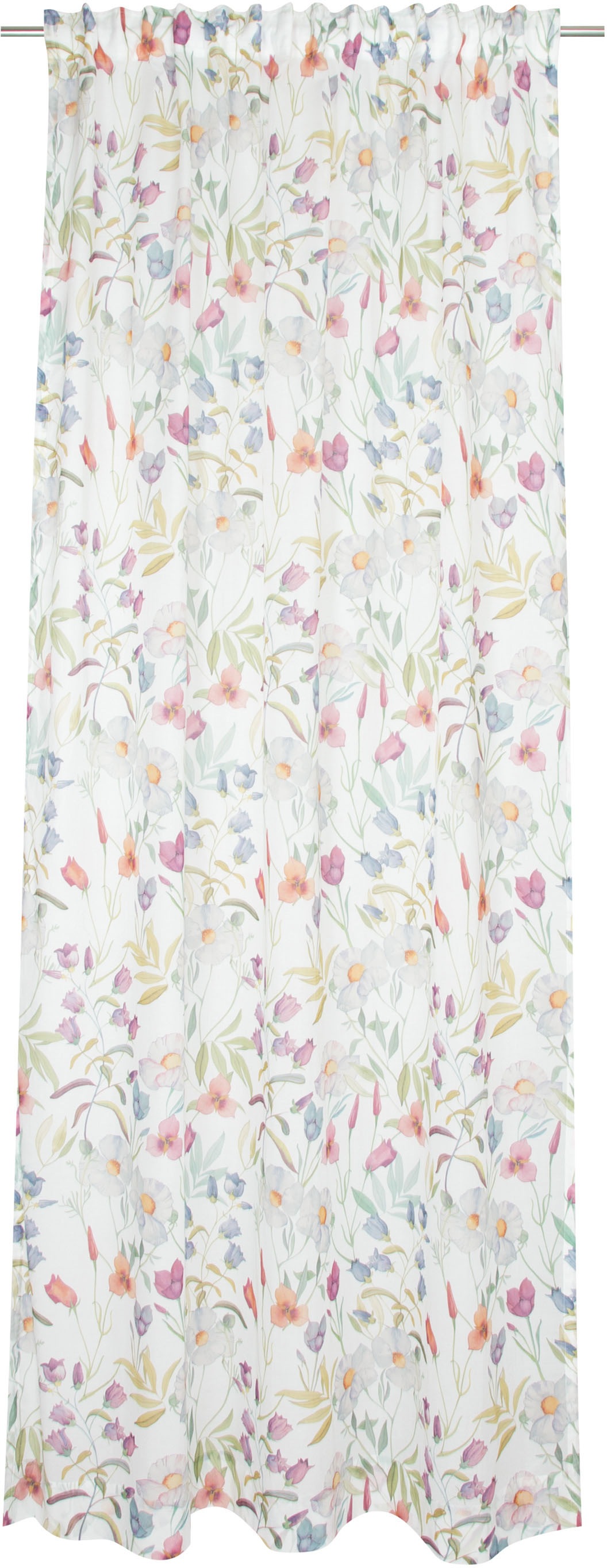 Image of SCHÖNER WOHNEN-Kollektion Vorhang »Fiori«, (1 St.), mit Multifunktionsband bei Ackermann Versand Schweiz