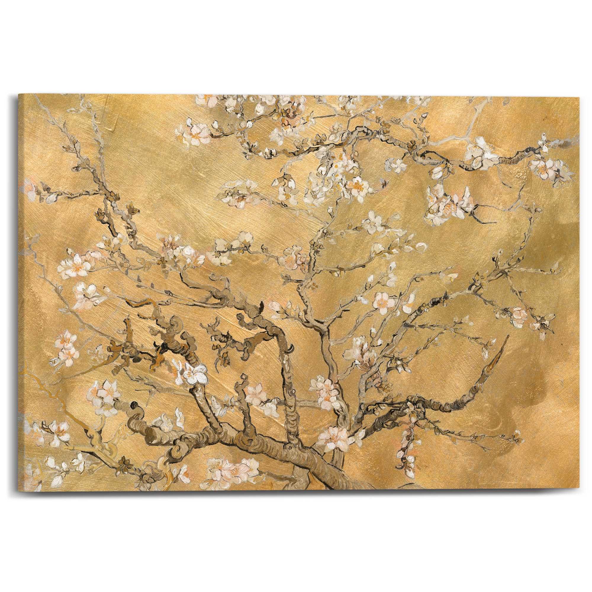 Image of Reinders Leinwandbild "Van Gogh - almondblossom" Wohnzimmer - Gold - Leinwand - Berühmte Künstler - 70x50 cm