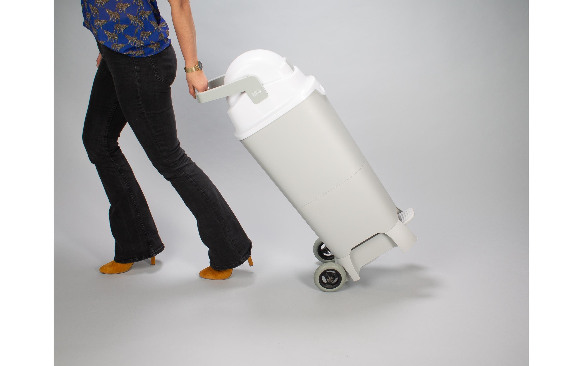 Windeleimer »Diaper Champ One Maxi Handsfree plus 120 l Silberfarben«