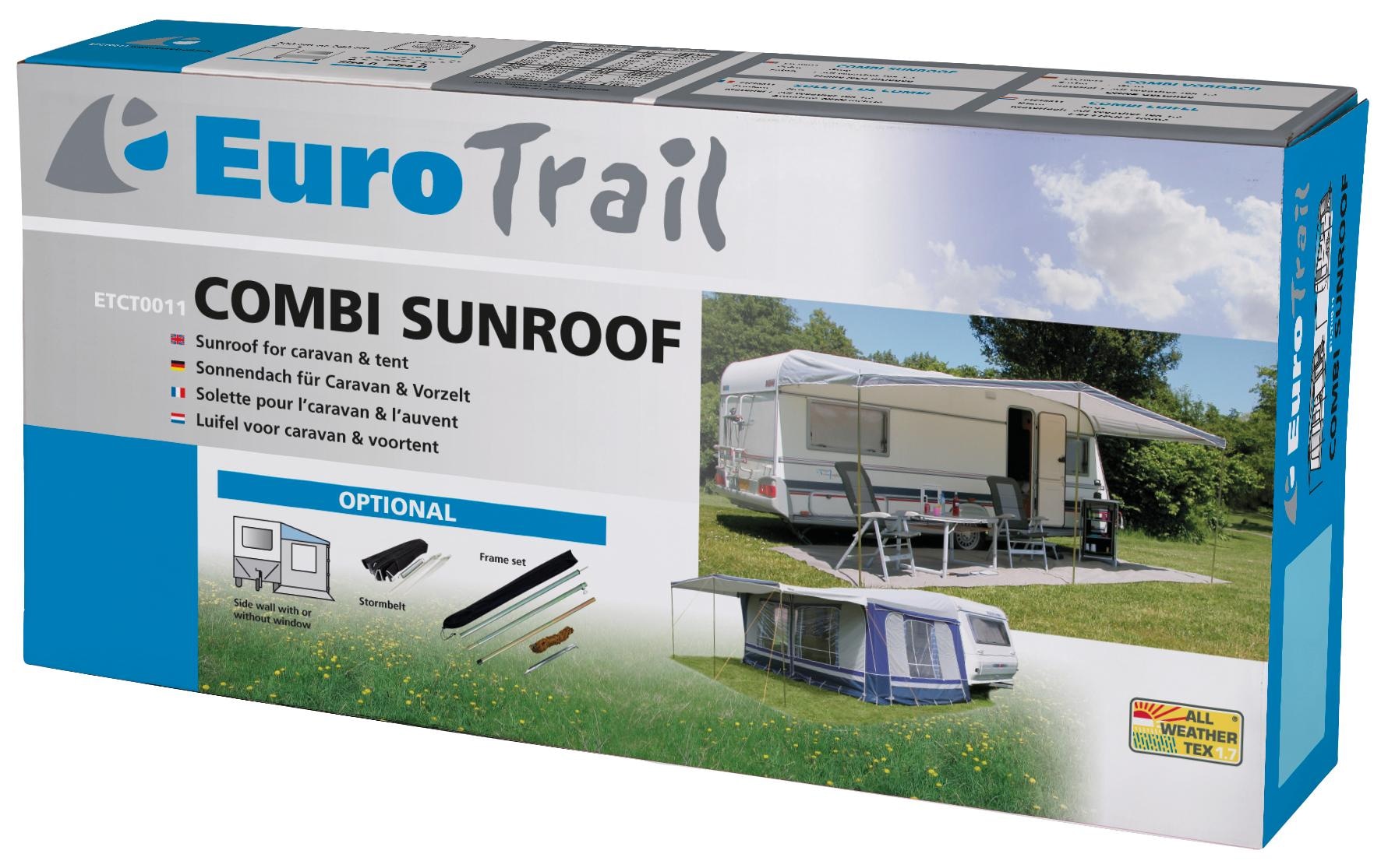 Eurotrail Voile d'ombrage »Combi, 485 cm x 240 cm«