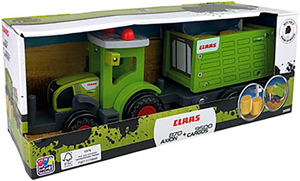 Happy People Spielzeug-Traktor »CLAAS Kids Axion 870« aus Holz, mit Kipper