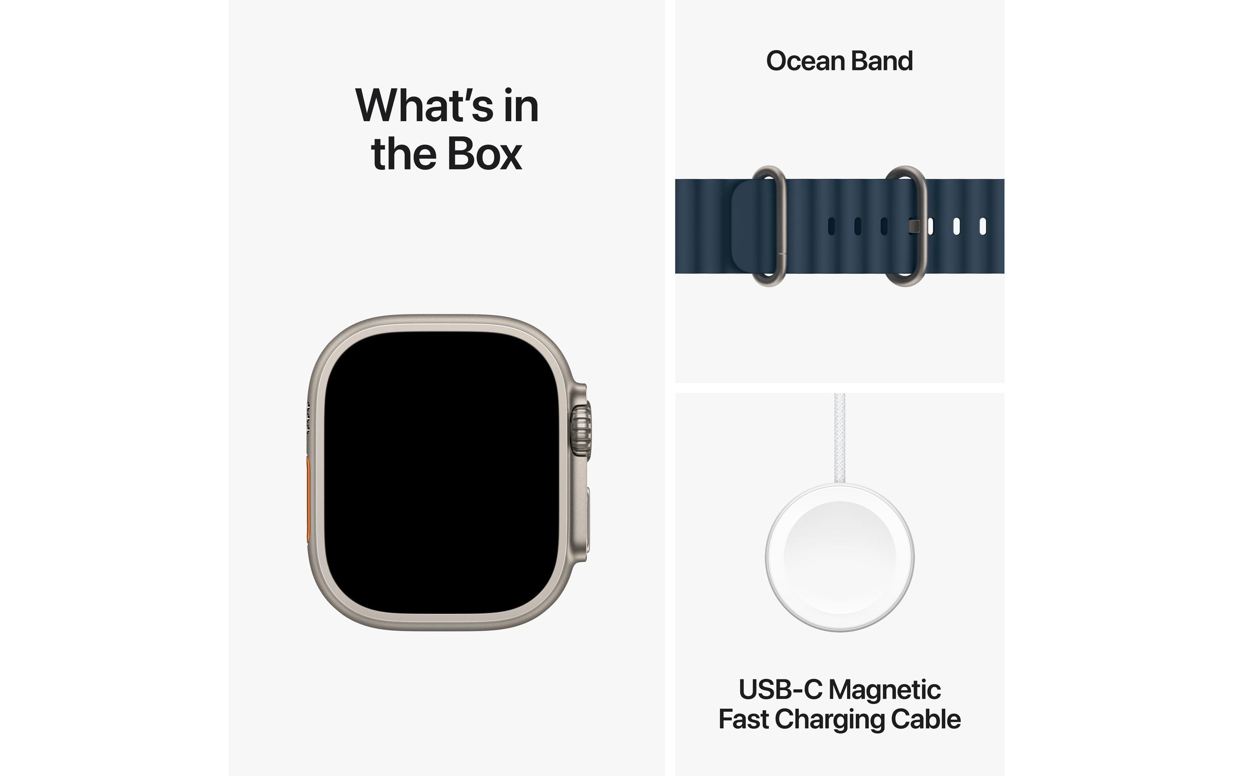 Apple Smartwatch »Ultra 2 GPS + Cellular, Titan, 49mm Ocean Armband«