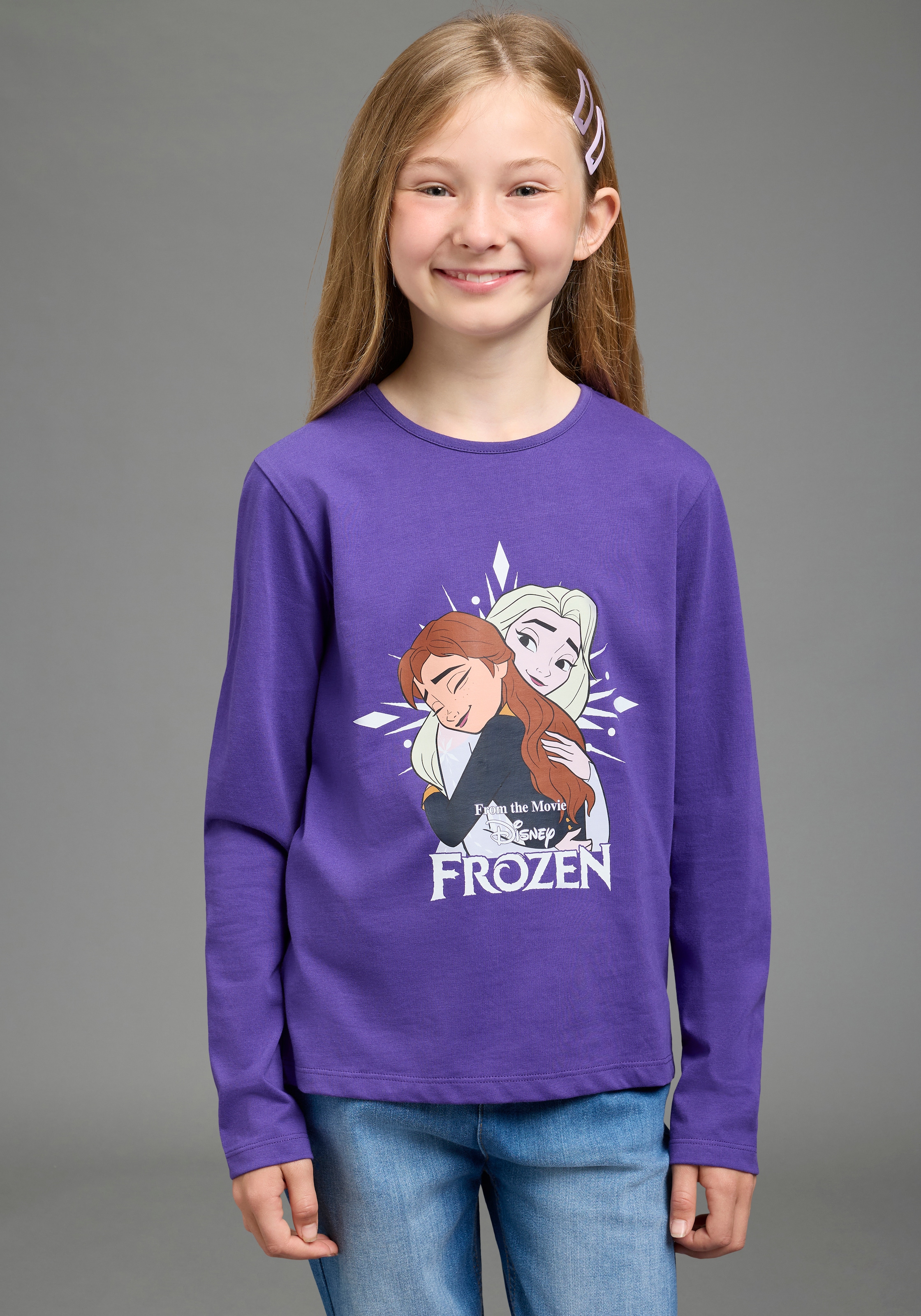 Image of KIDSWORLD Langarmshirt "FROZEN Shirt, Disney" Disney-Shirt in Basic-Passform, Langarm, bedrucktes Design