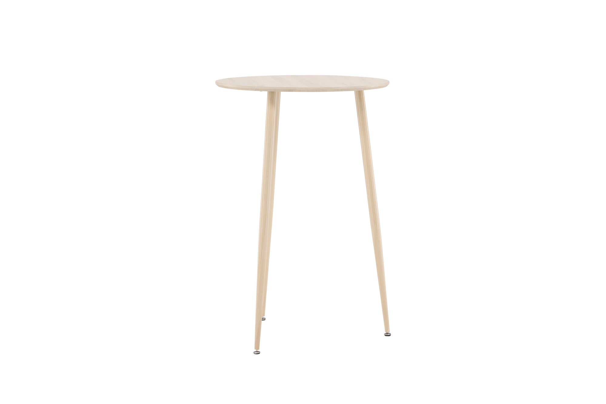 Venture Home Tresentisch »Plaza, runder Bartisch Ø 70 × 105 cm in hellem Whitewash« Tresentisch, MDF, Stahlbeine, rund, hoch, hell