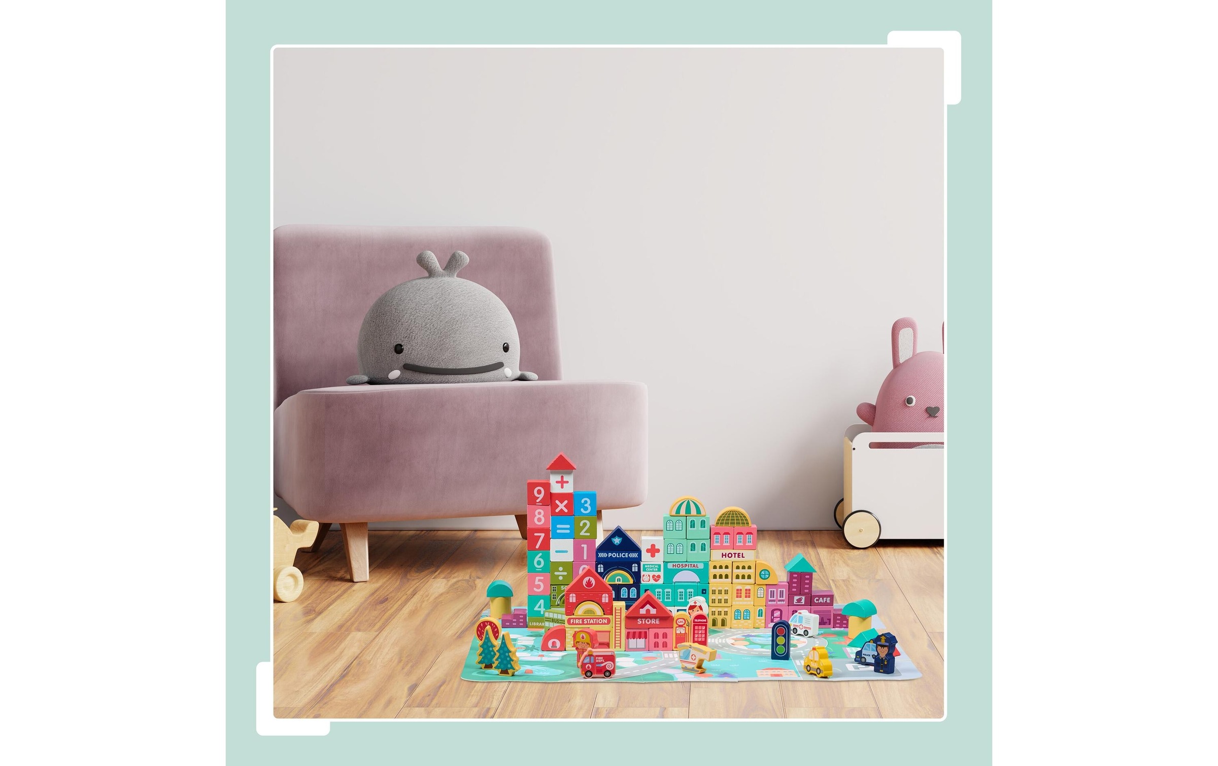 relaxdays Spielbausteine »Stadt im Set«