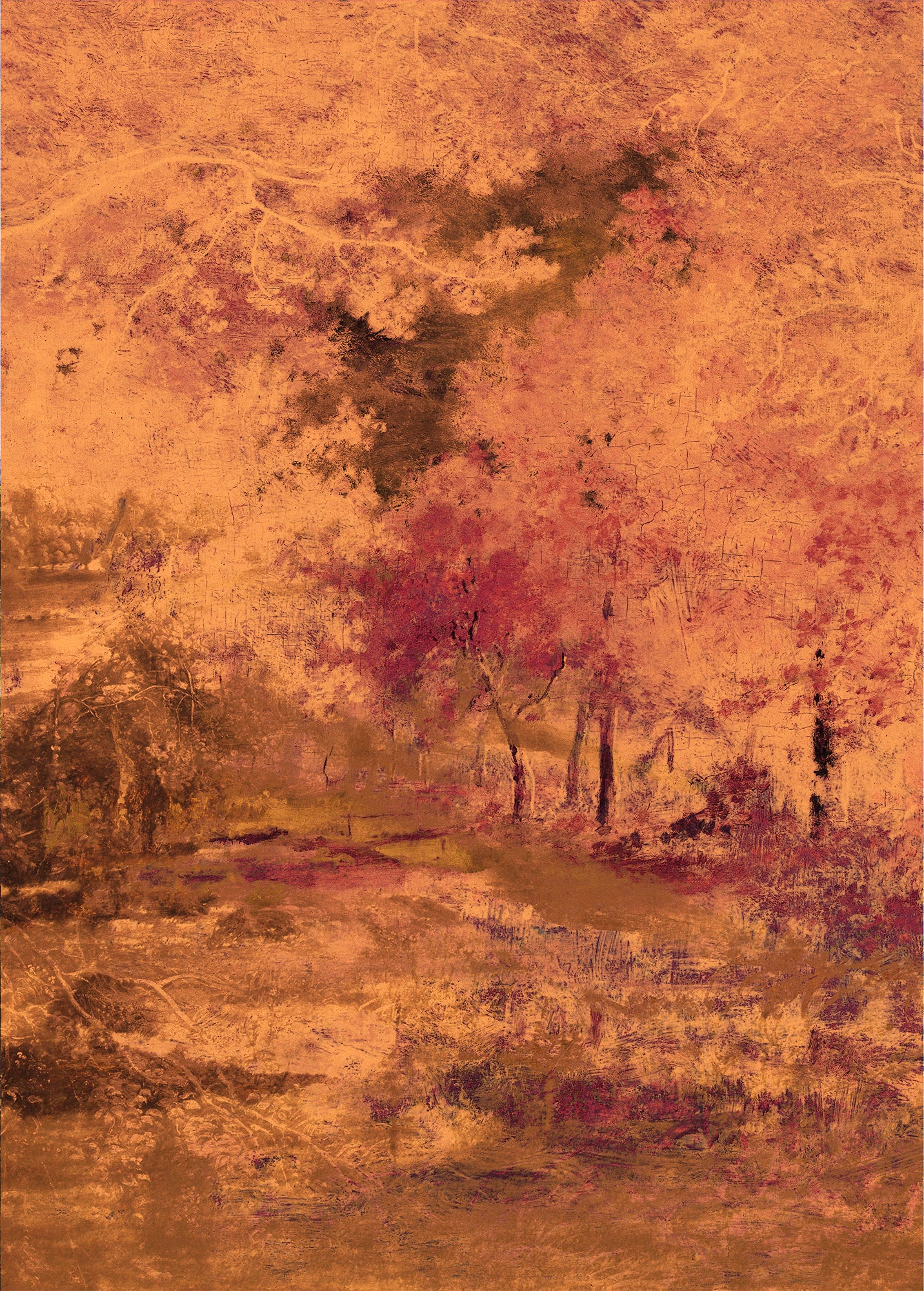 Image of Komar Vliestapete "Digitaldruck Vlies - Autumna - Grösse 200 x 280 cm" bedruckt glatt Wohnzimmer, Schlafzimmer