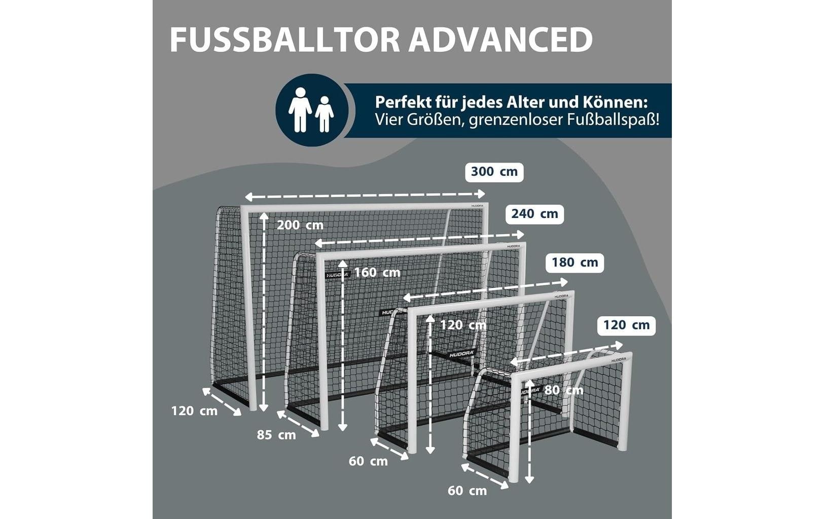 Hudora Fussballtor »Advanced 120 120 x 80 x 60 cm«