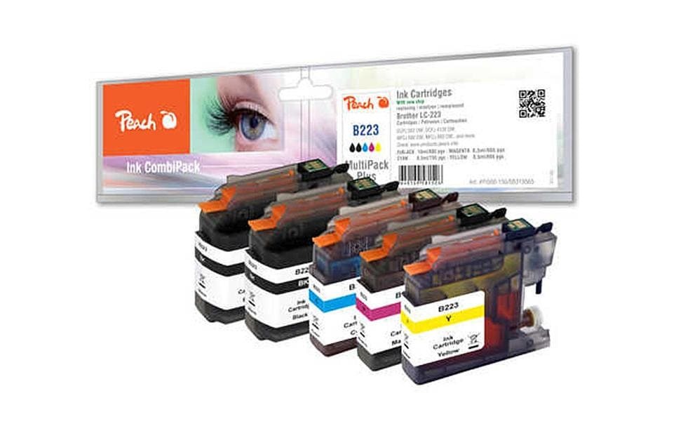 Image of Peach Tintenpatrone "Brother LC-223 Multipack Plus C, M, Y, 2x BK"