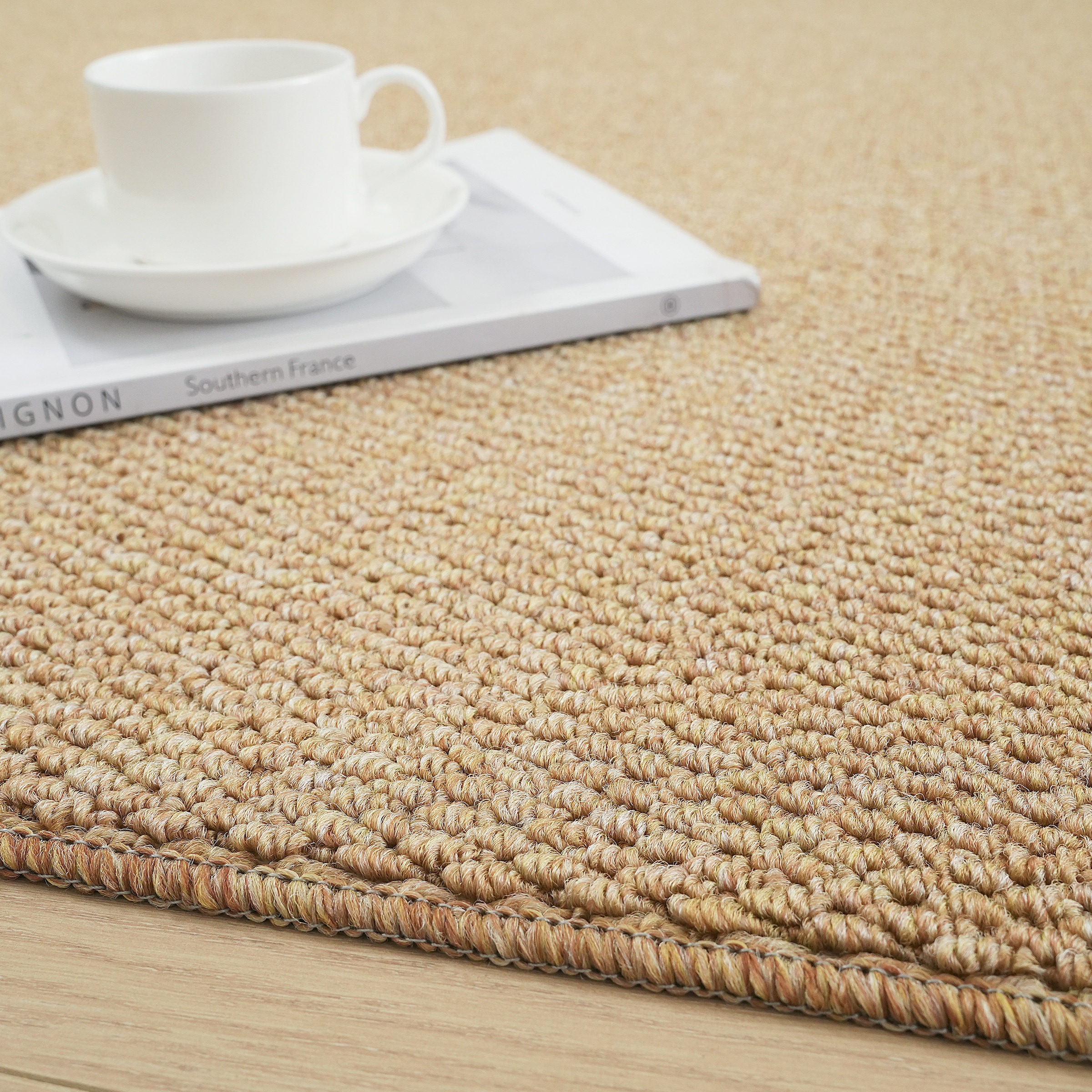 GOODproduct Teppich »Lilia« rechteckig 5 mm Höhe Sisal-Optik, uni, waschbar, Wohnzimmer, Schlafzimmer, Esszimmer