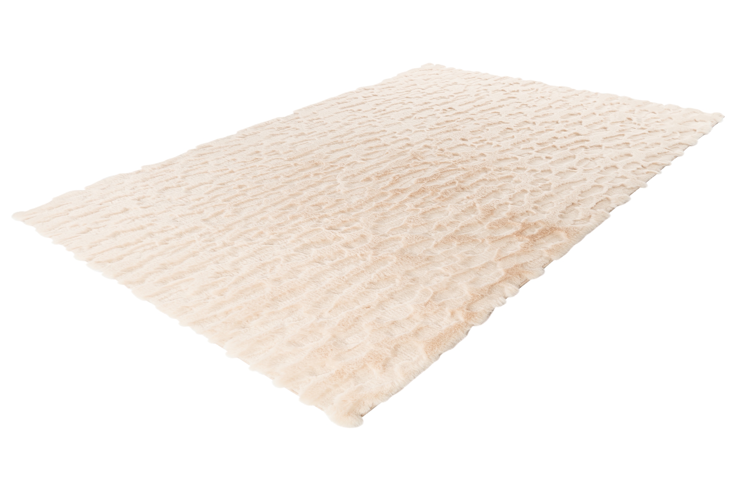 Obsession Tapis »My Valley 245« Rectangulaire 22 mm Höhe Uni Farben, Hoch-Tief Effekt, besonder weich, Wohnzimmer